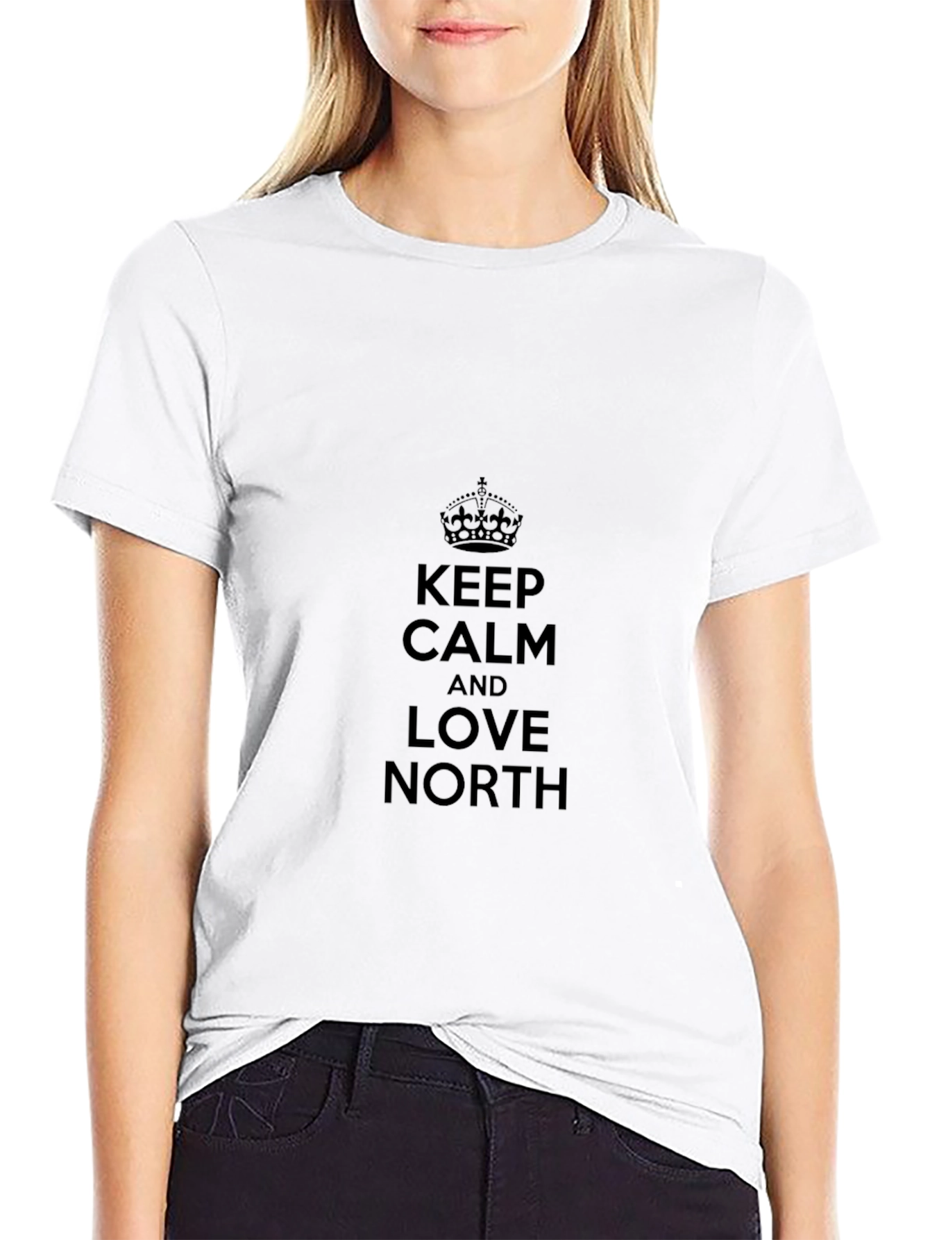 Keep Calm & Love North Black T-Shirt