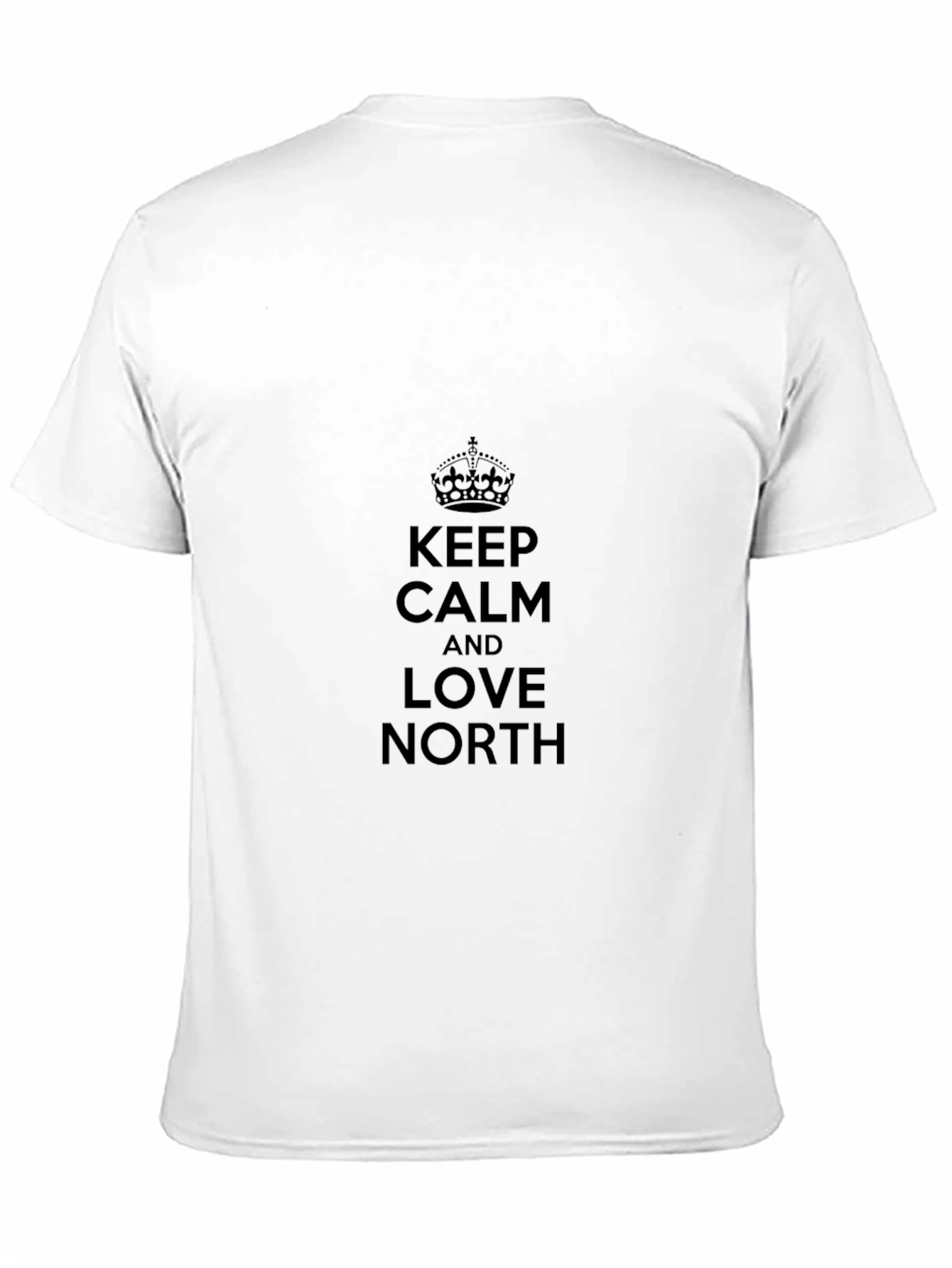 Keep Calm & Love North Black T-Shirt