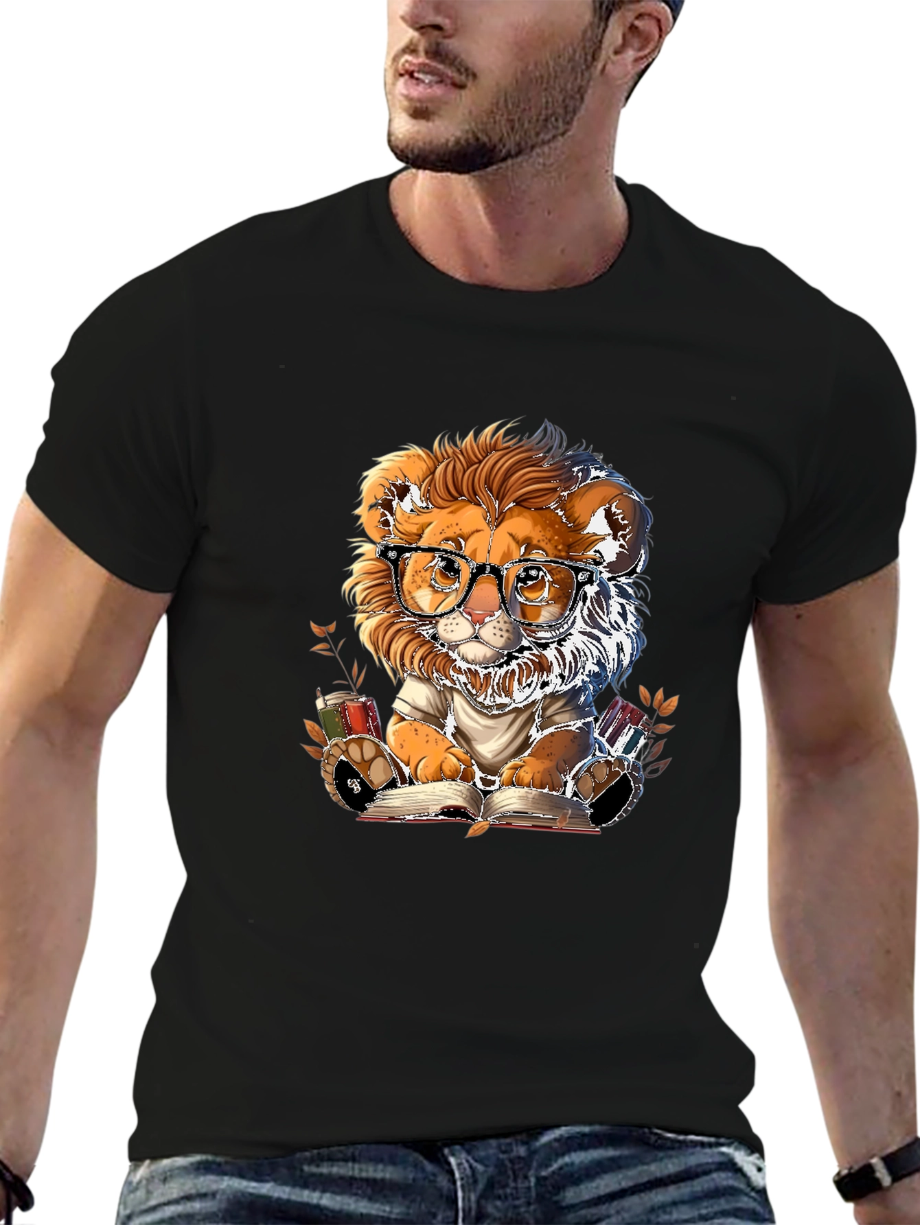 Lion Reader T-Shirt - Bookish Style