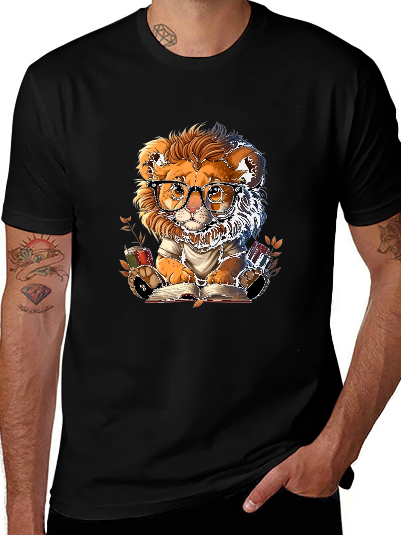 Lion Reader T-Shirt - Bookish Style
