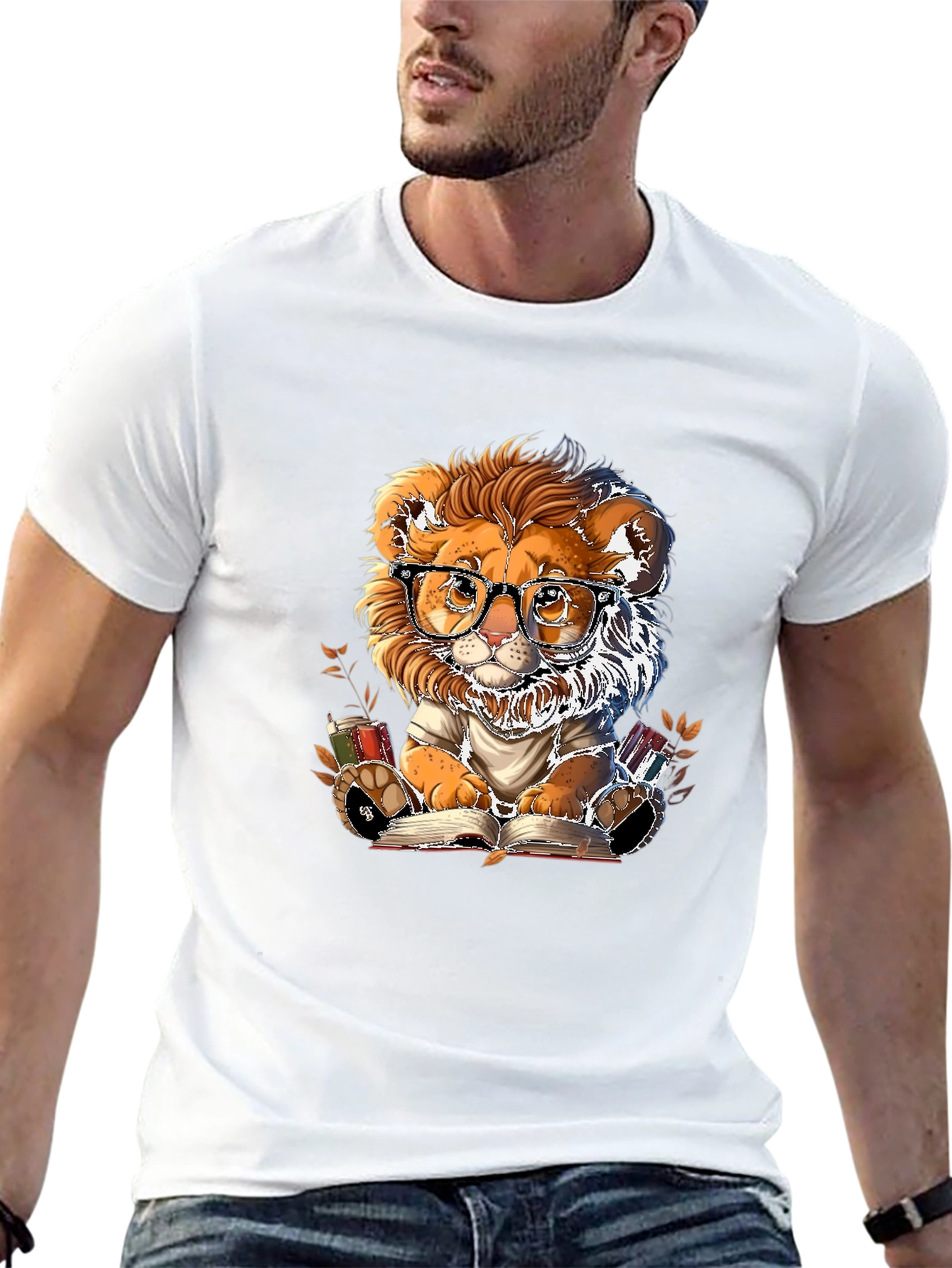 Lion Reader T-Shirt - Bookish Style