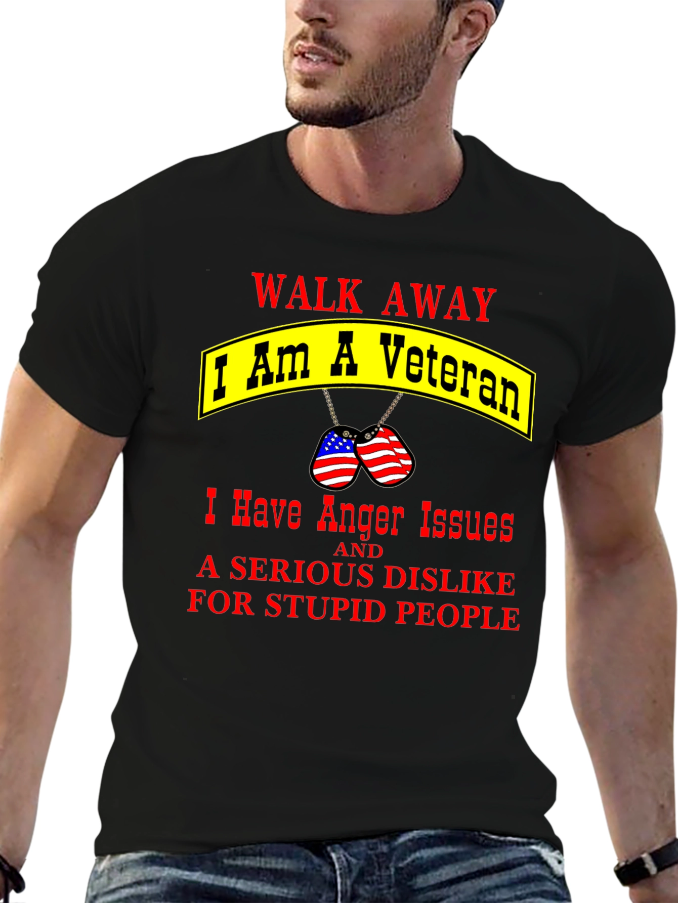 Walk Away Veteran Graphic T-Shirt