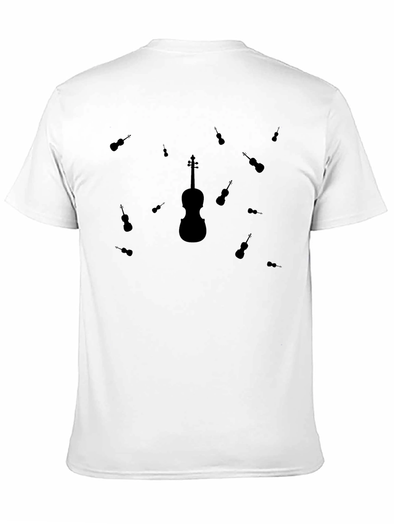 Violin Graphic T-Shirt - Musical Instrument Design
