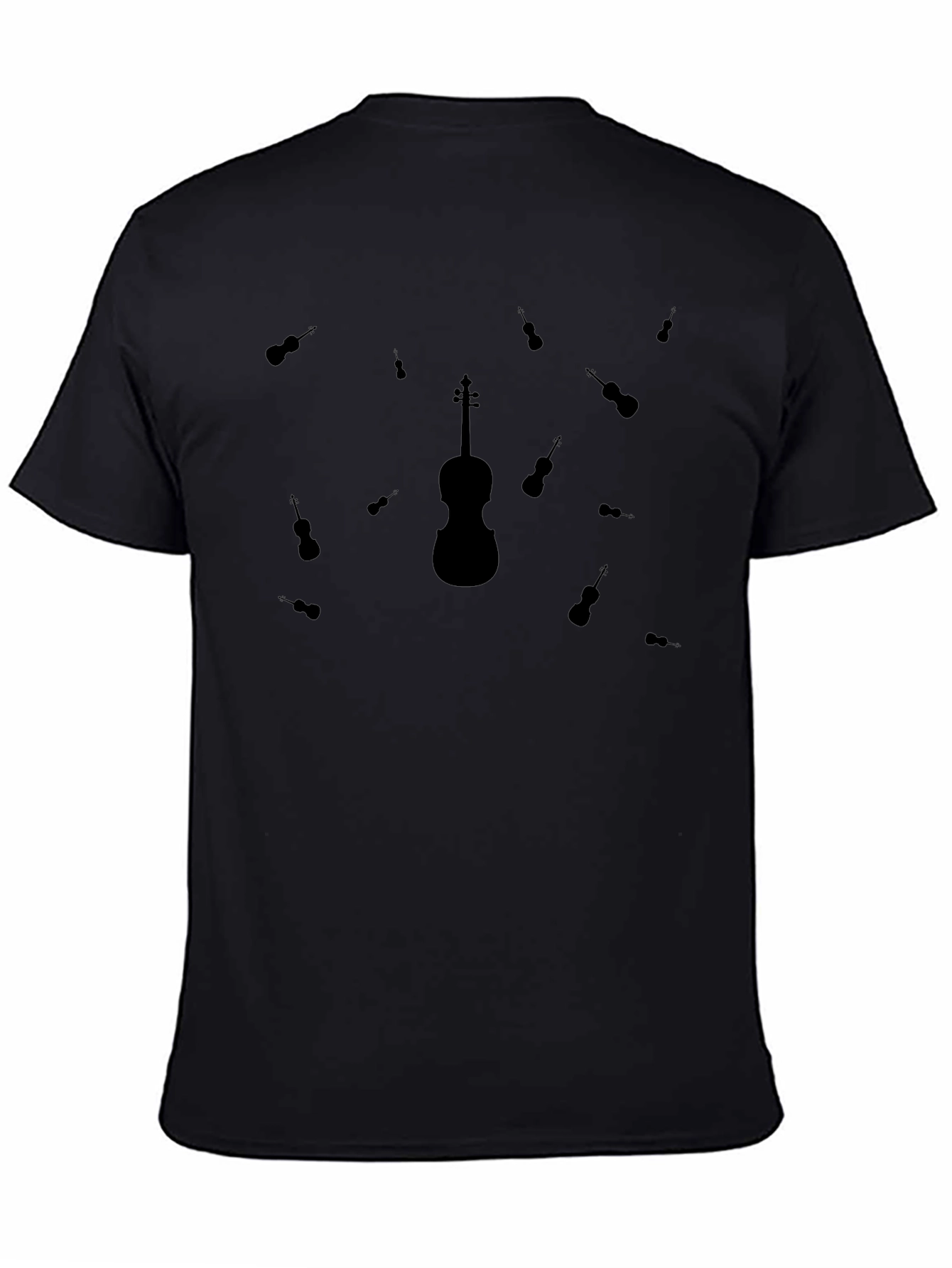 Violin Graphic T-Shirt - Musical Instrument Design