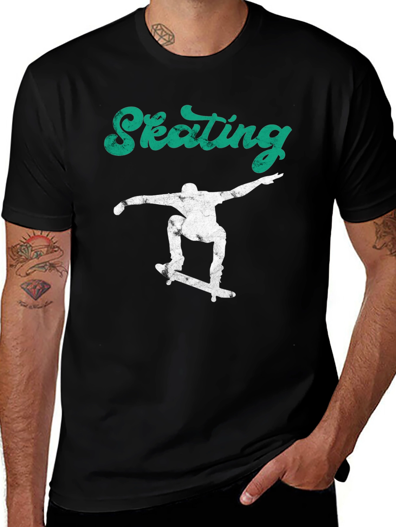 Skating T-Shirt - Black