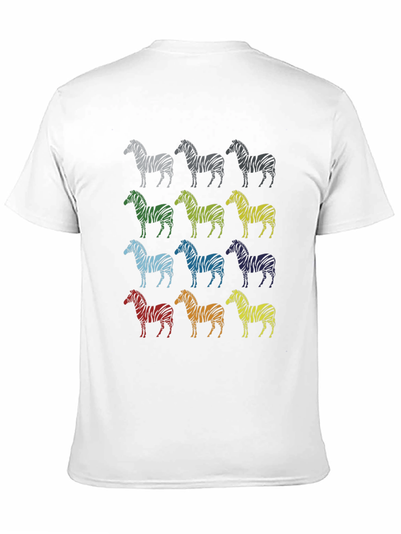 Zebra Print Crew Neck T-Shirt