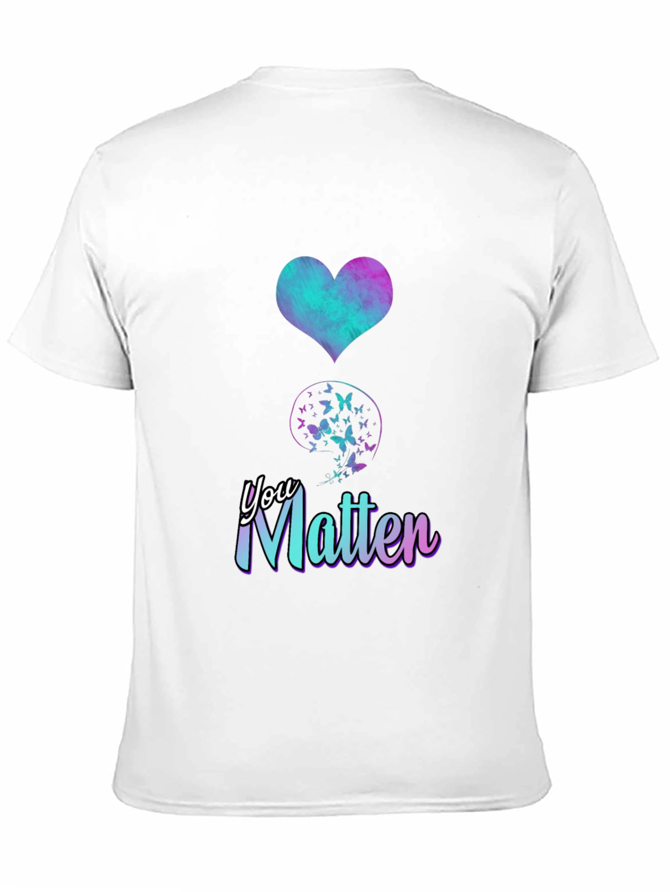 You Matter Butterfly Semicolon Heart Tee