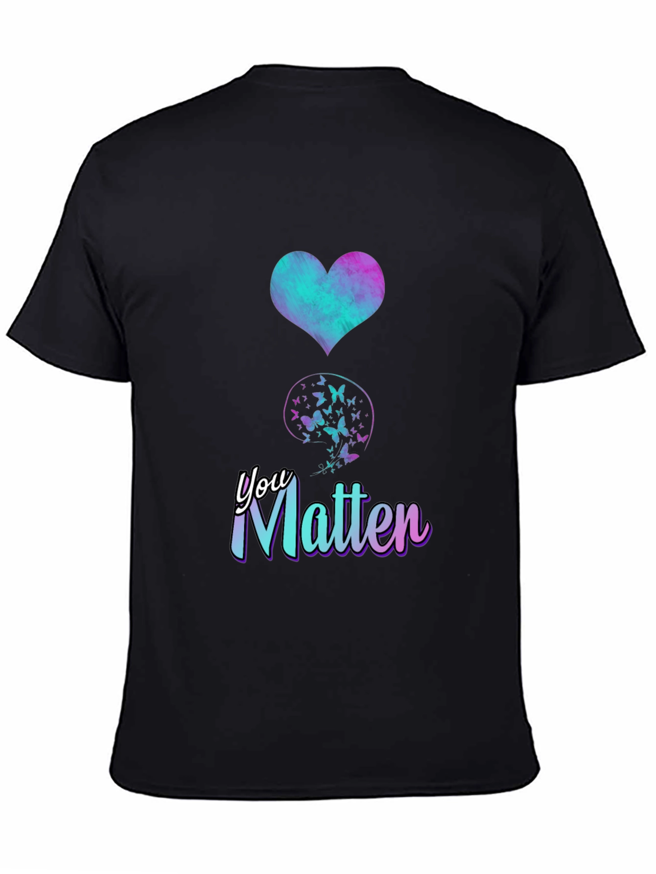 You Matter Butterfly Semicolon Heart Tee