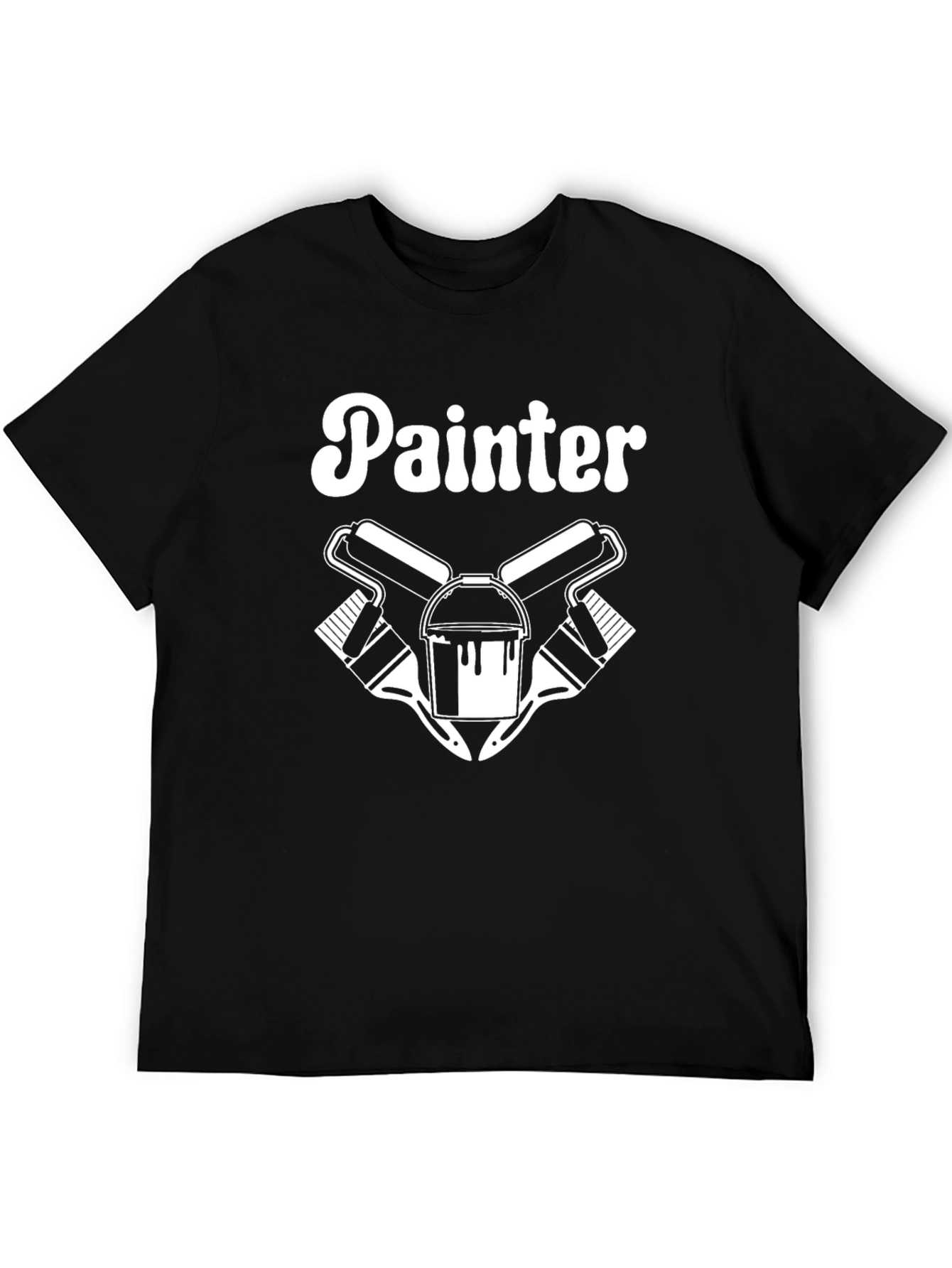 Painter T-Shirt: Paint Rollers and Brush