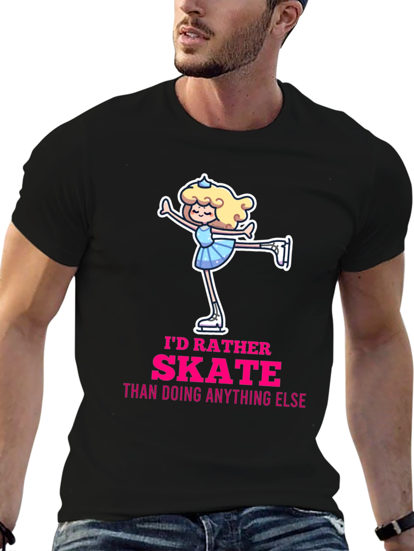 Id Rather Skate T-Shirt - Figure Skating Gift