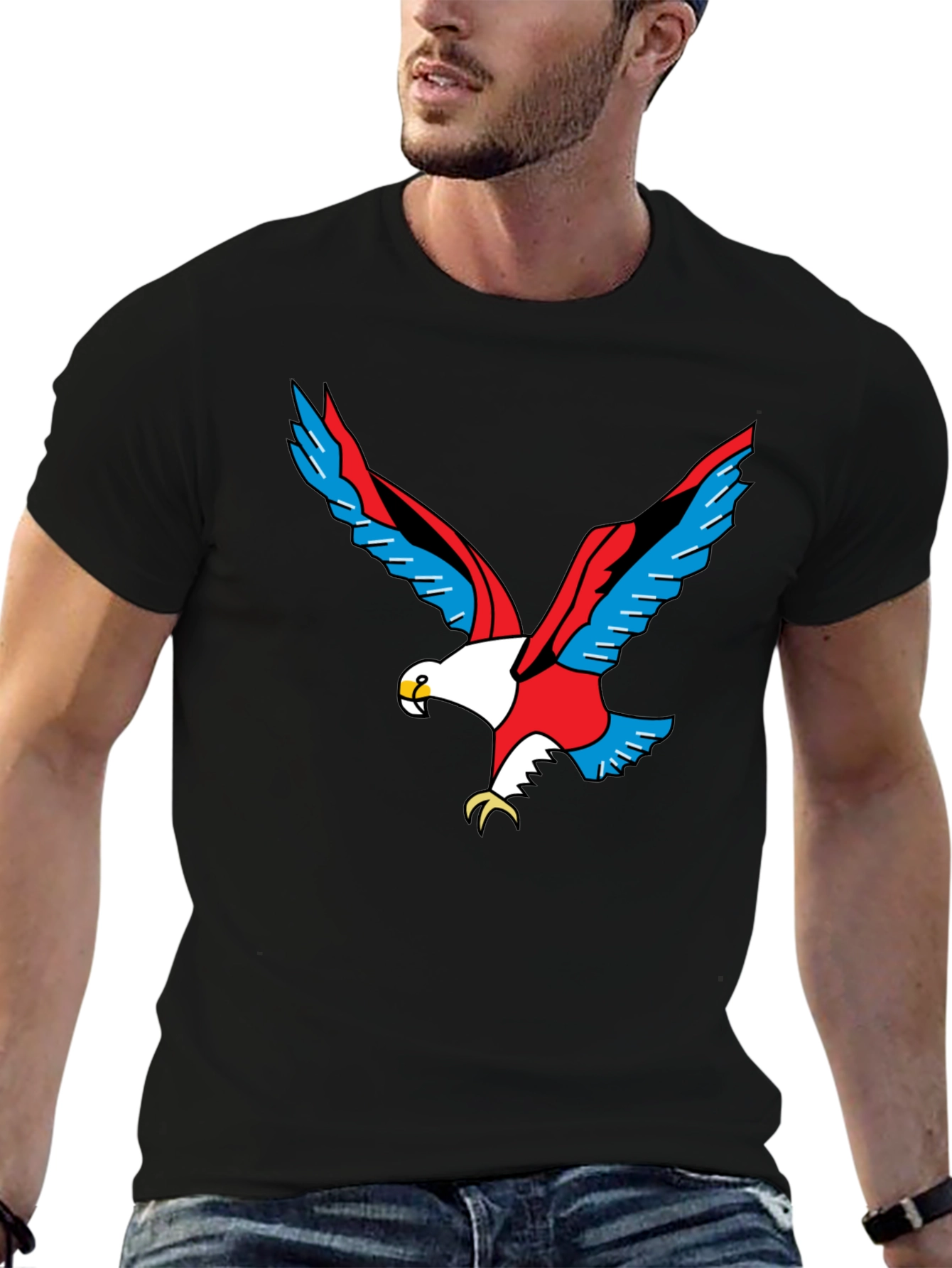 Bold Eagle Graphic Tee - Patriotic Style