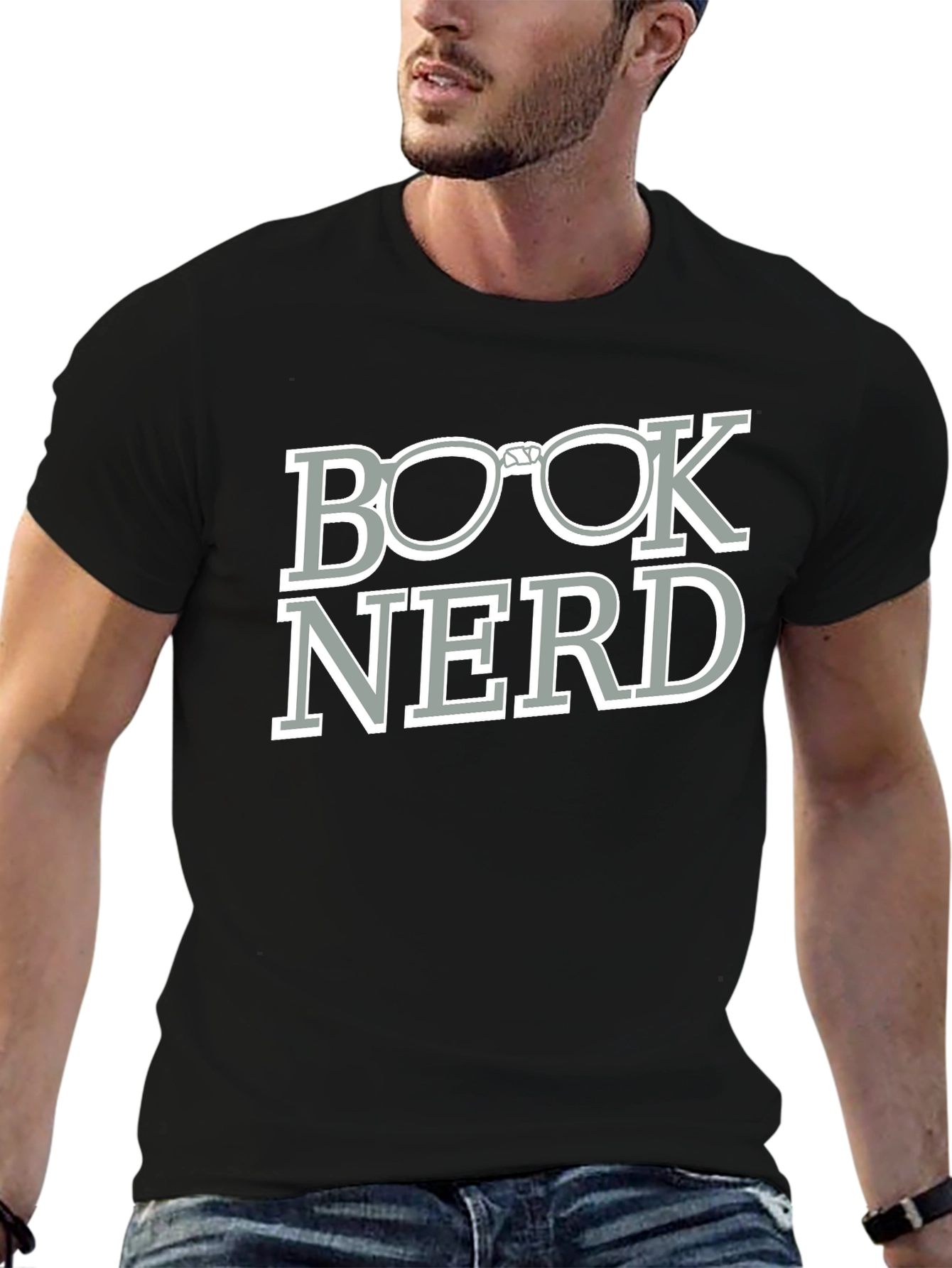 Book Nerd T-Shirt - Black Graphic Tee