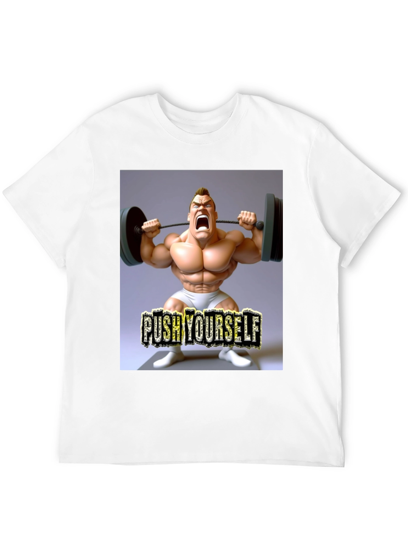 Push Yourself Gym Black T-Shirt