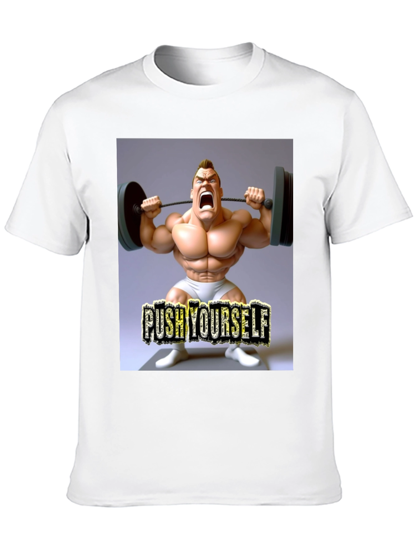 Push Yourself Gym Black T-Shirt