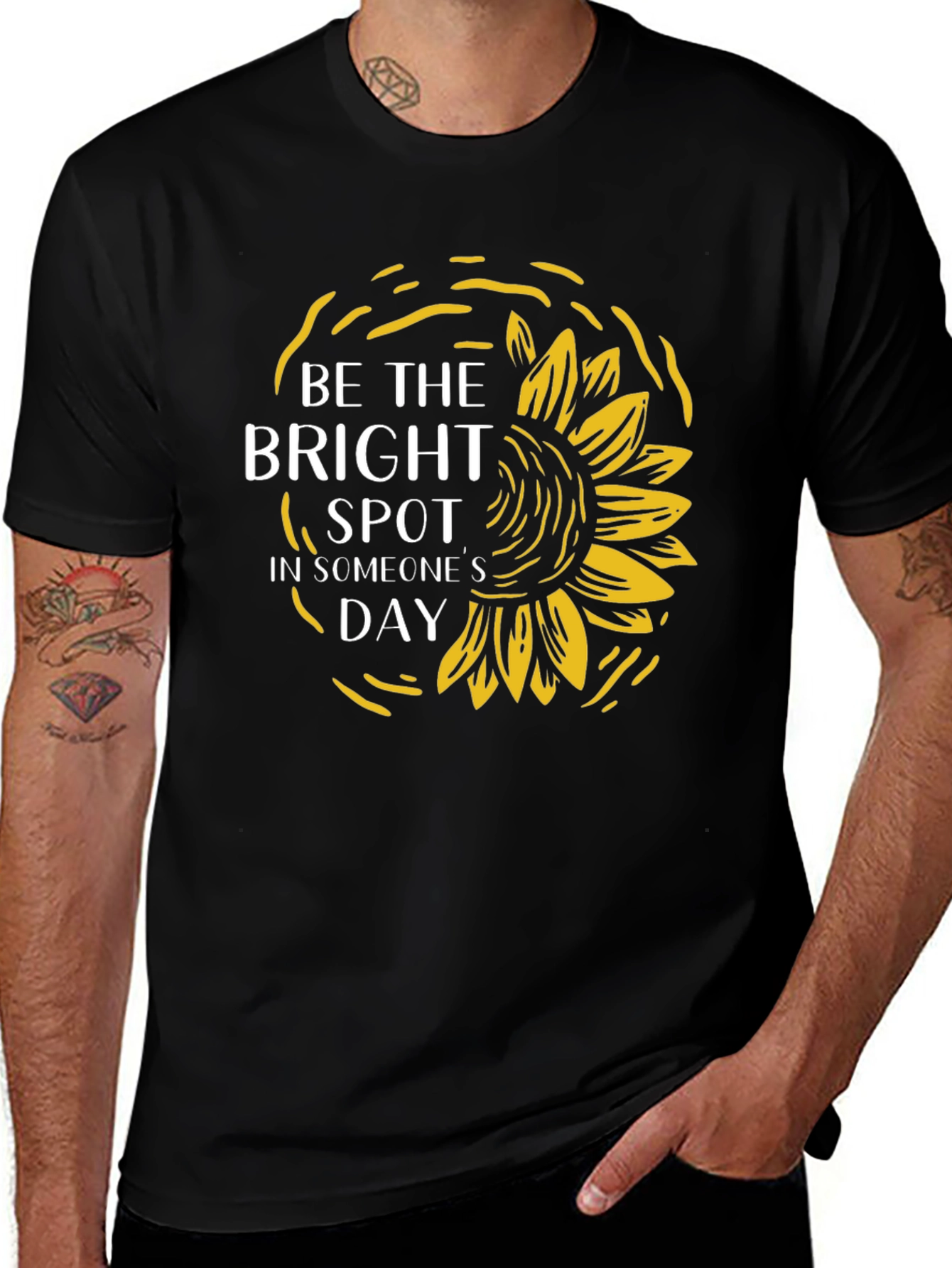 Be The Bright Spot Sunflower Graphic Tee