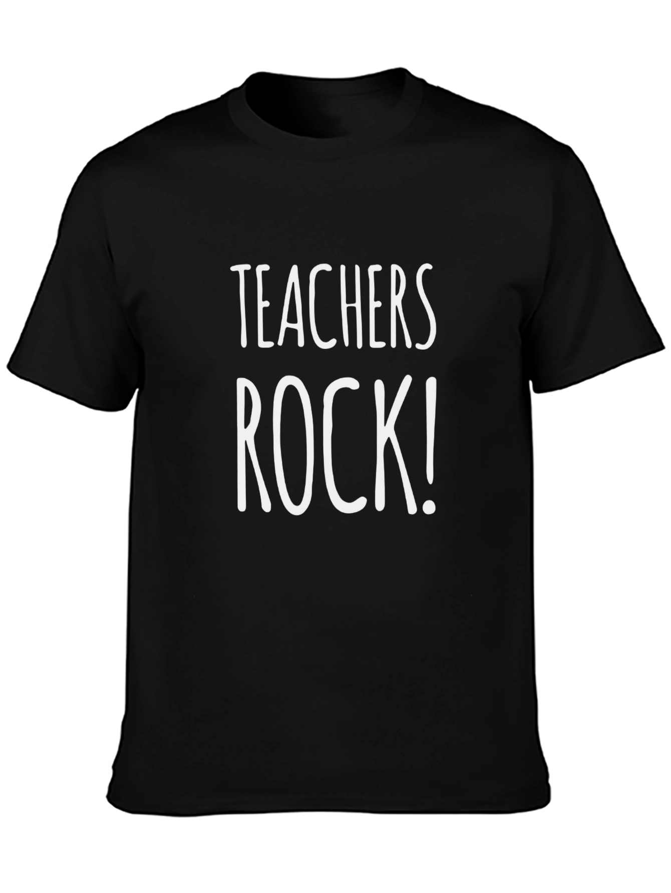 Teachers Rock! Graphic Tee - Black