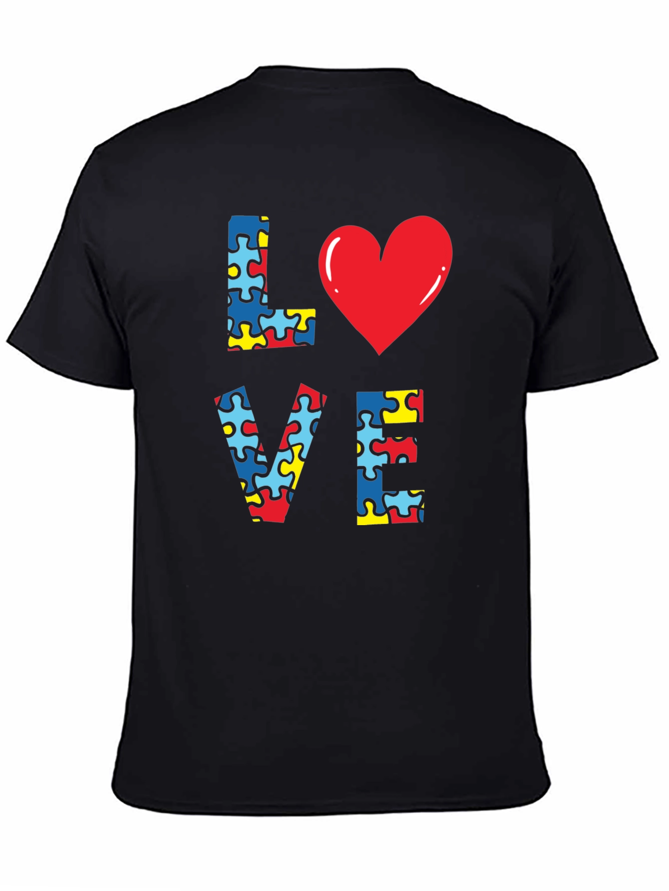 Autism Awareness Puzzle Heart Love T-Shirt