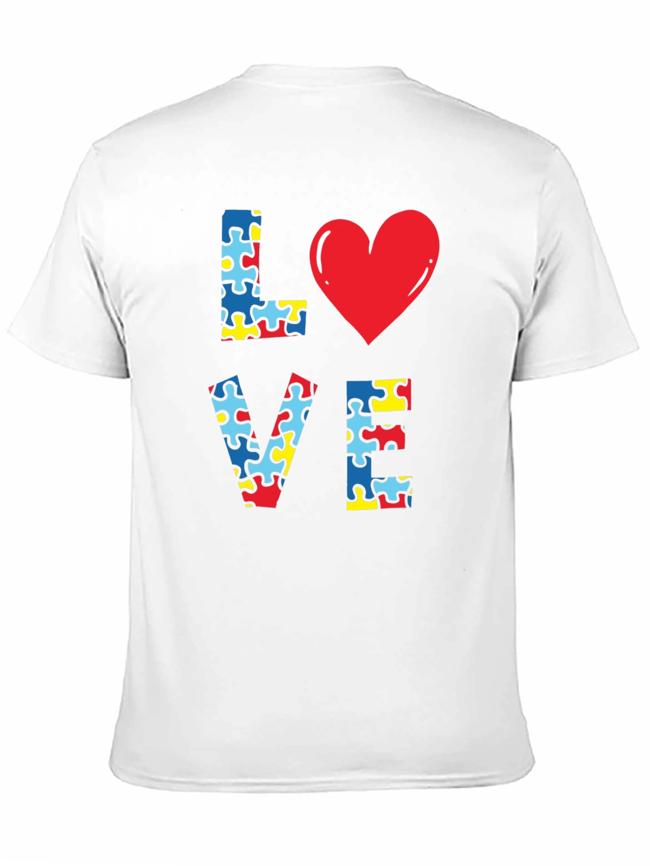 Autism Awareness Puzzle Heart Love T-Shirt