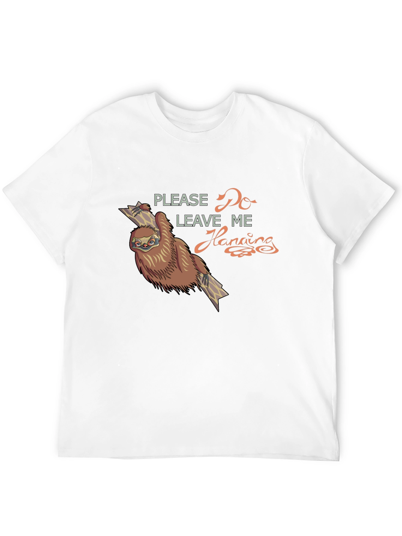 Sloth Hanging Around Graphic T-Shirt - Relaxed Fit