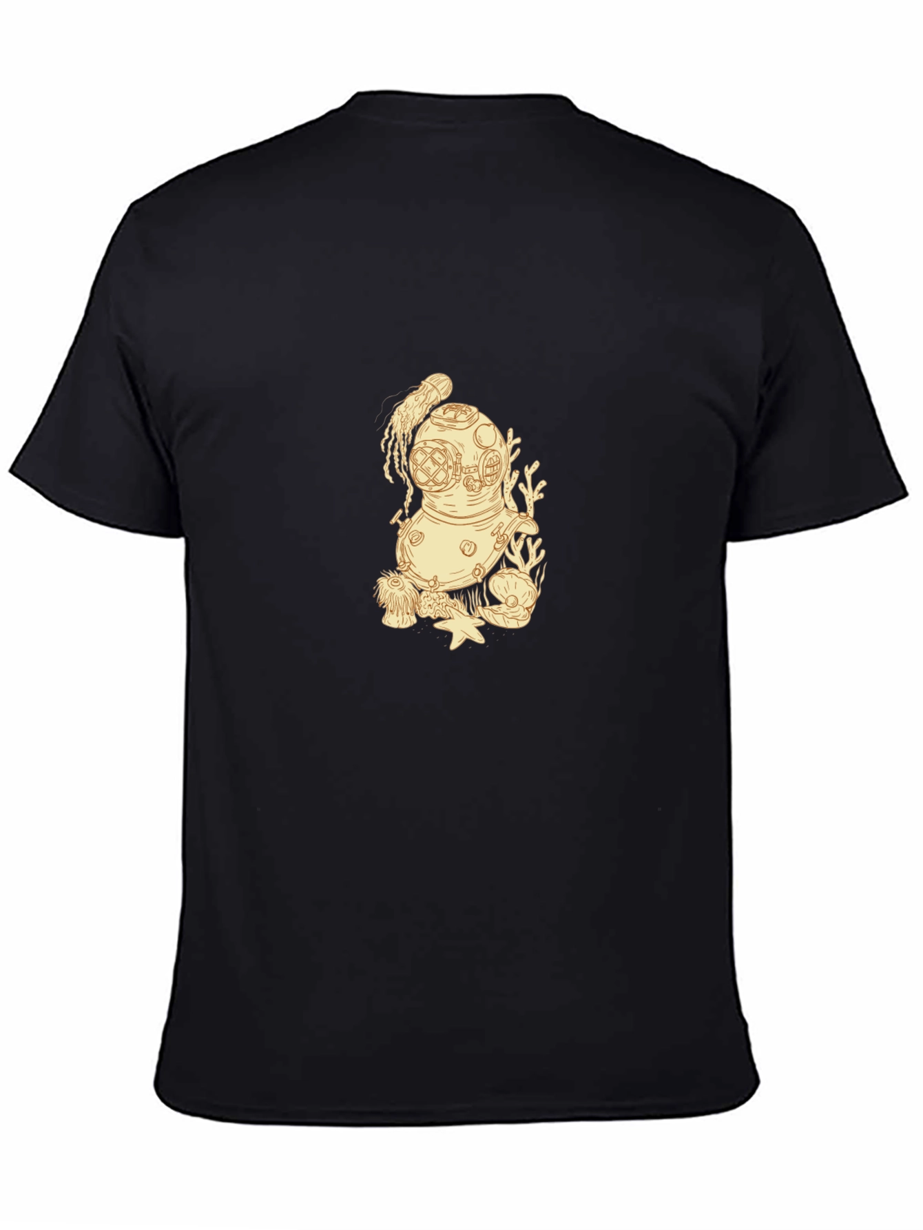 Diver Helmet Graphic Tee - Black