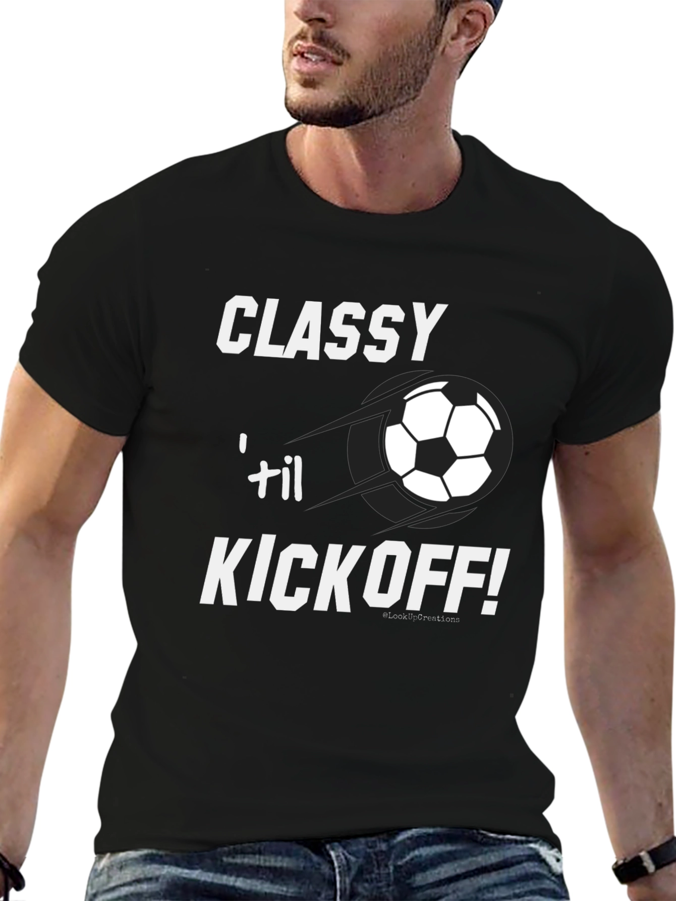 Classy til Kickoff! Soccer Graphic T-Shirt