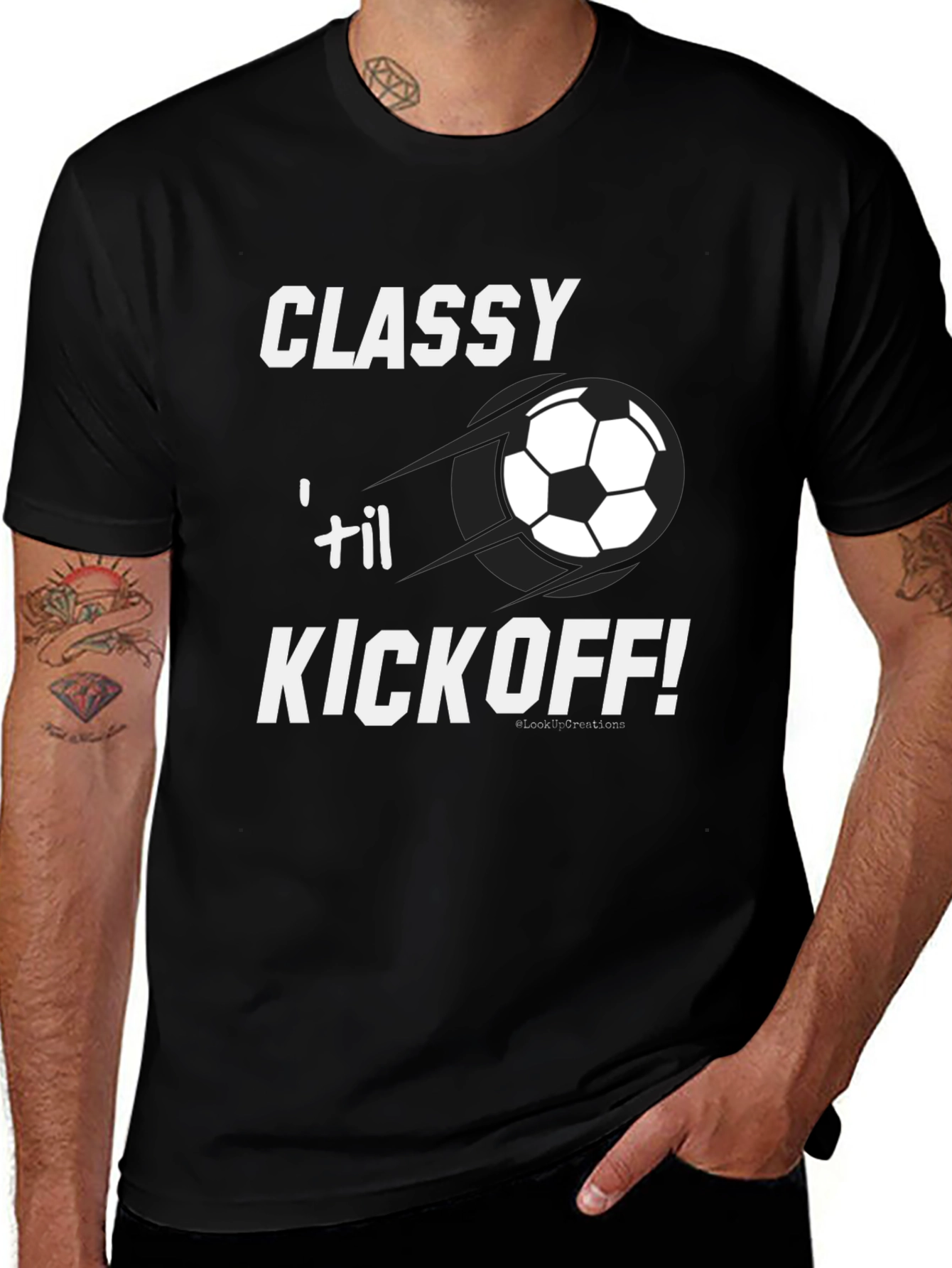 Classy til Kickoff! Soccer Graphic T-Shirt