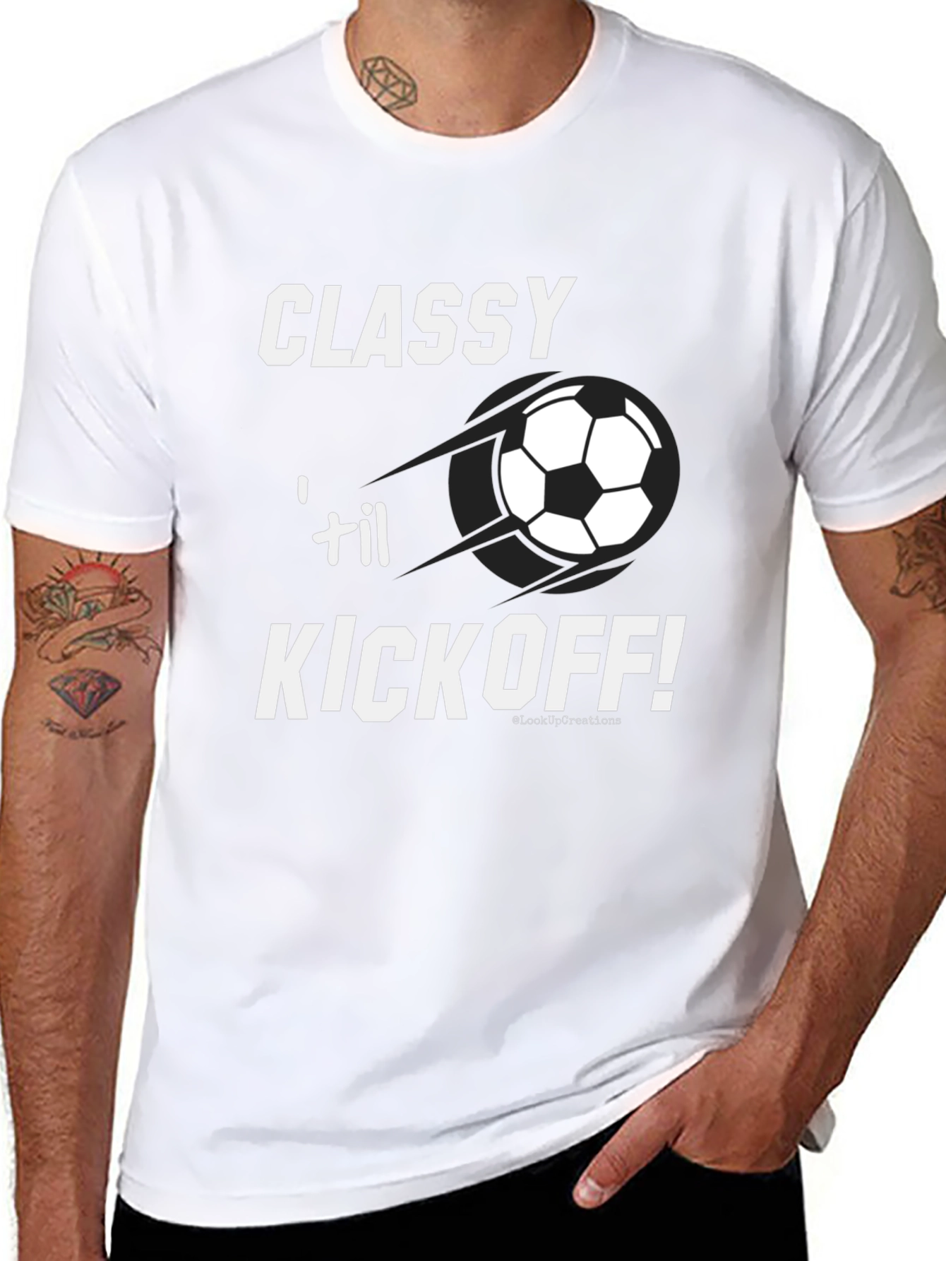 Classy til Kickoff! Soccer Graphic T-Shirt