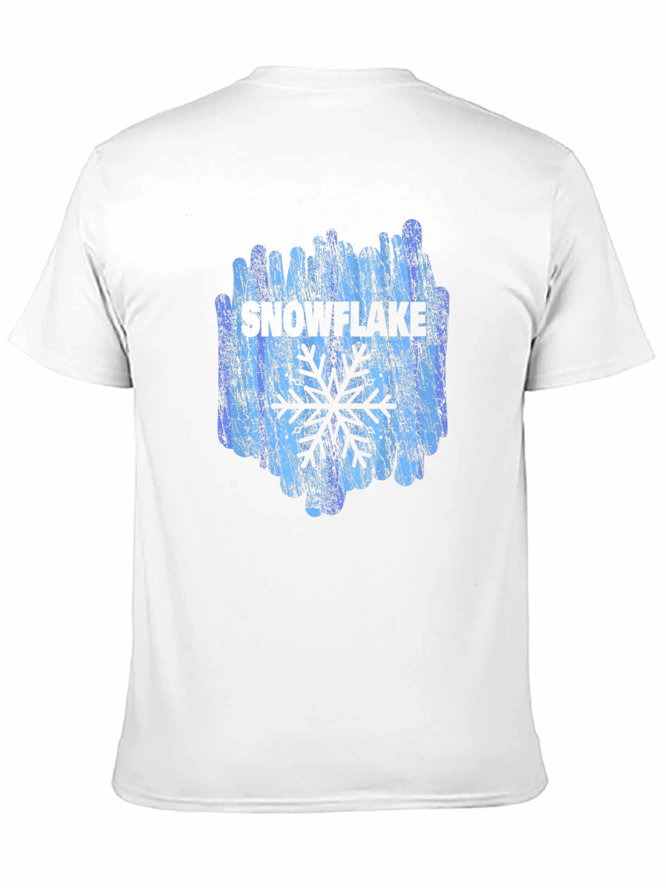 Snowflake Graphic Print Black T-Shirt