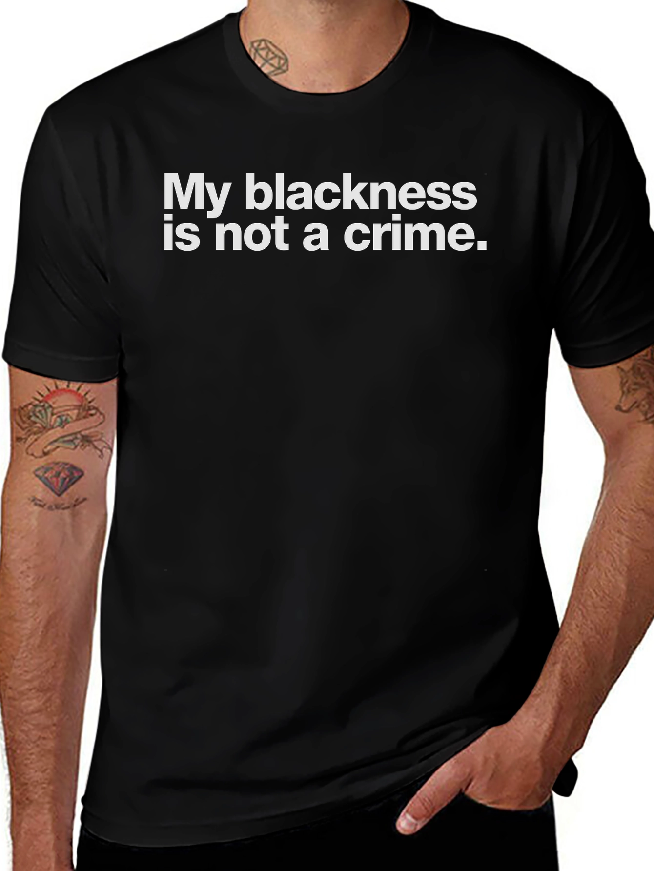 Blackness Is Not a Crime Statement T-Shirt