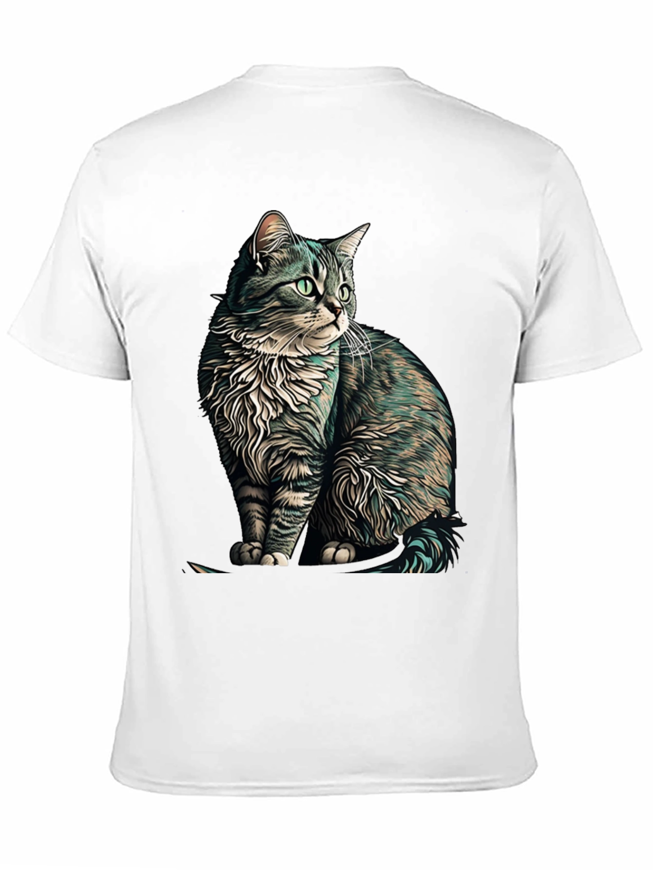Cat Graphic Black T-Shirt