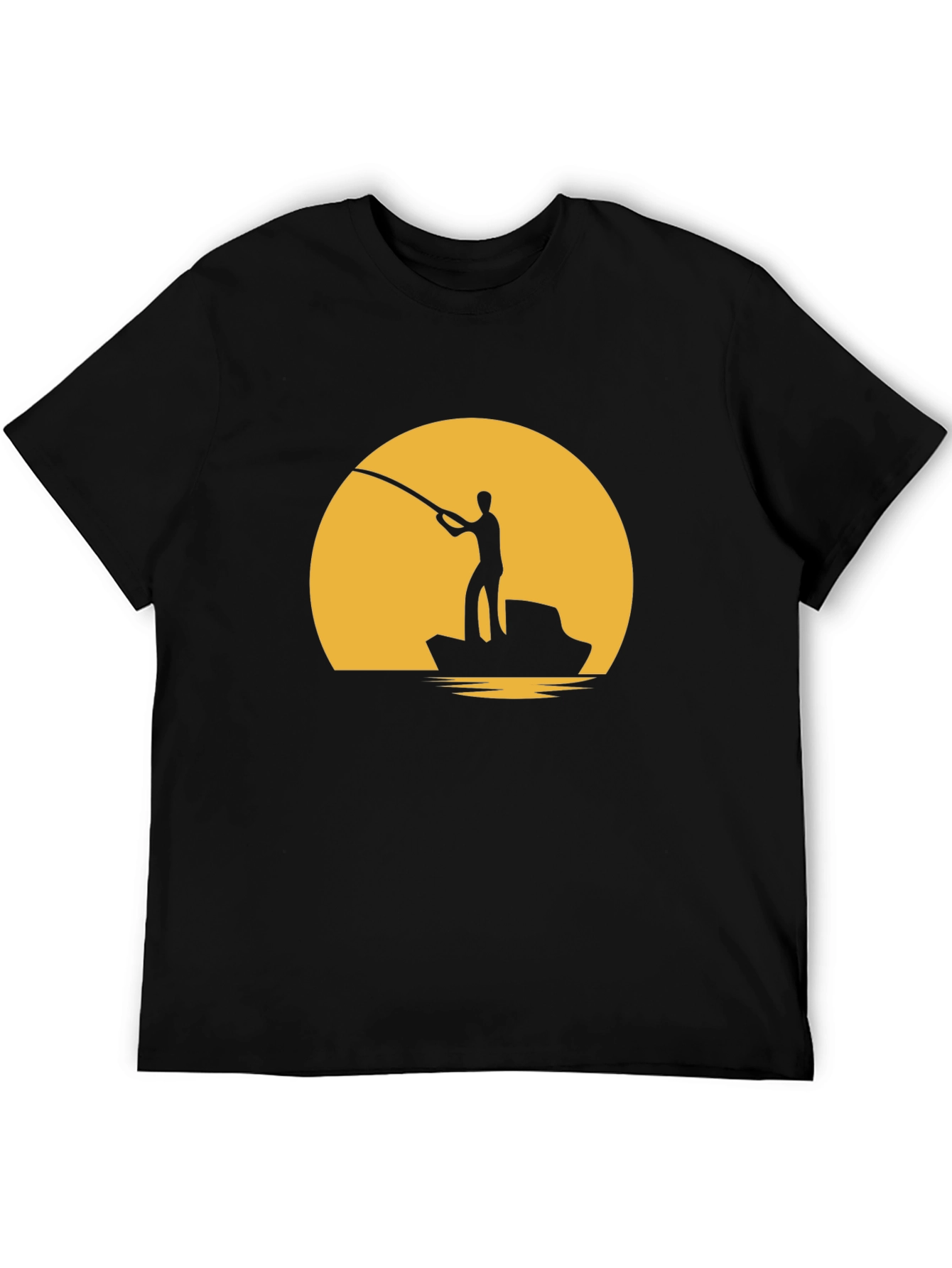 Fishing Sunset Graphic Tee