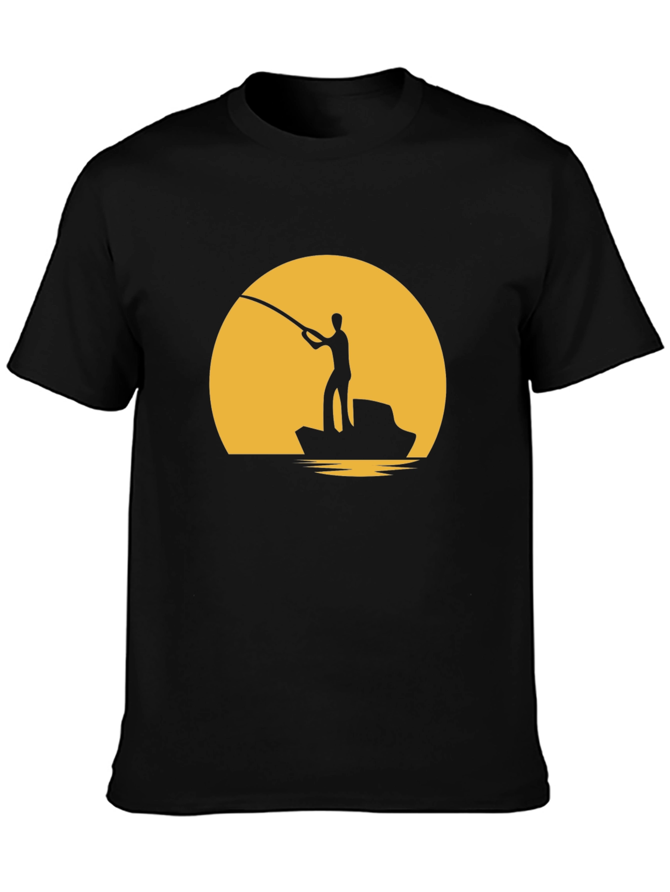 Fishing Sunset Graphic Tee