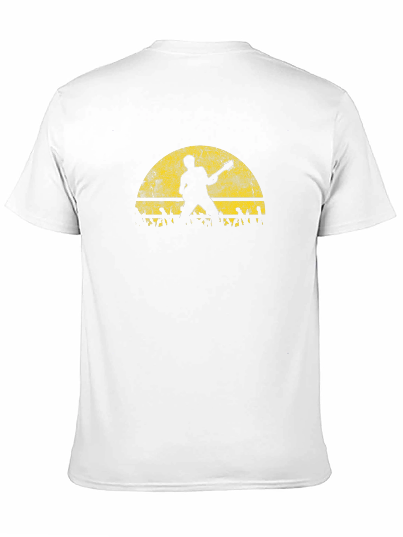 Silhouette Guitar Concert Black T-Shirt