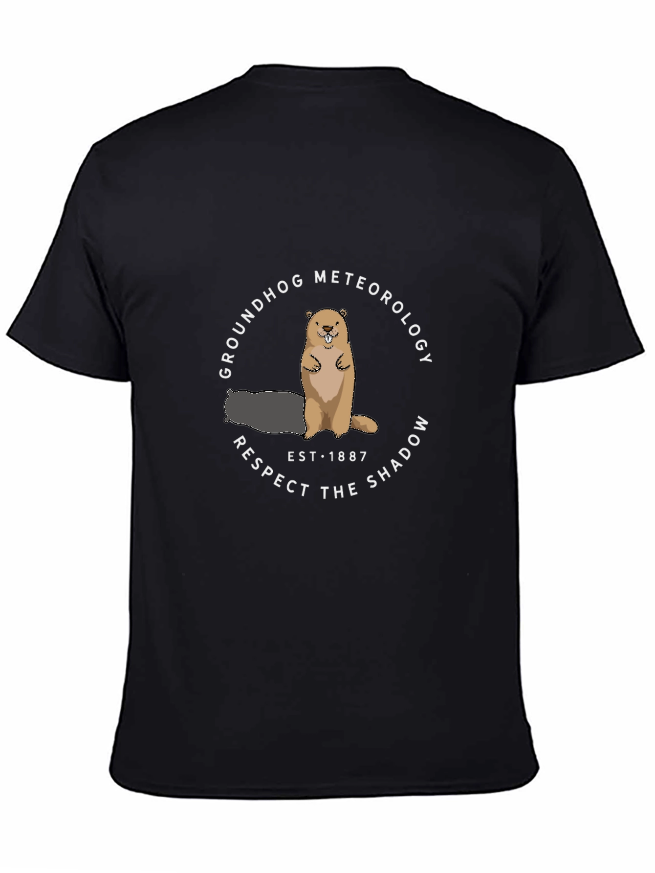 Groundhog Meteorology Respect the Shadow Graphic T-Shirt