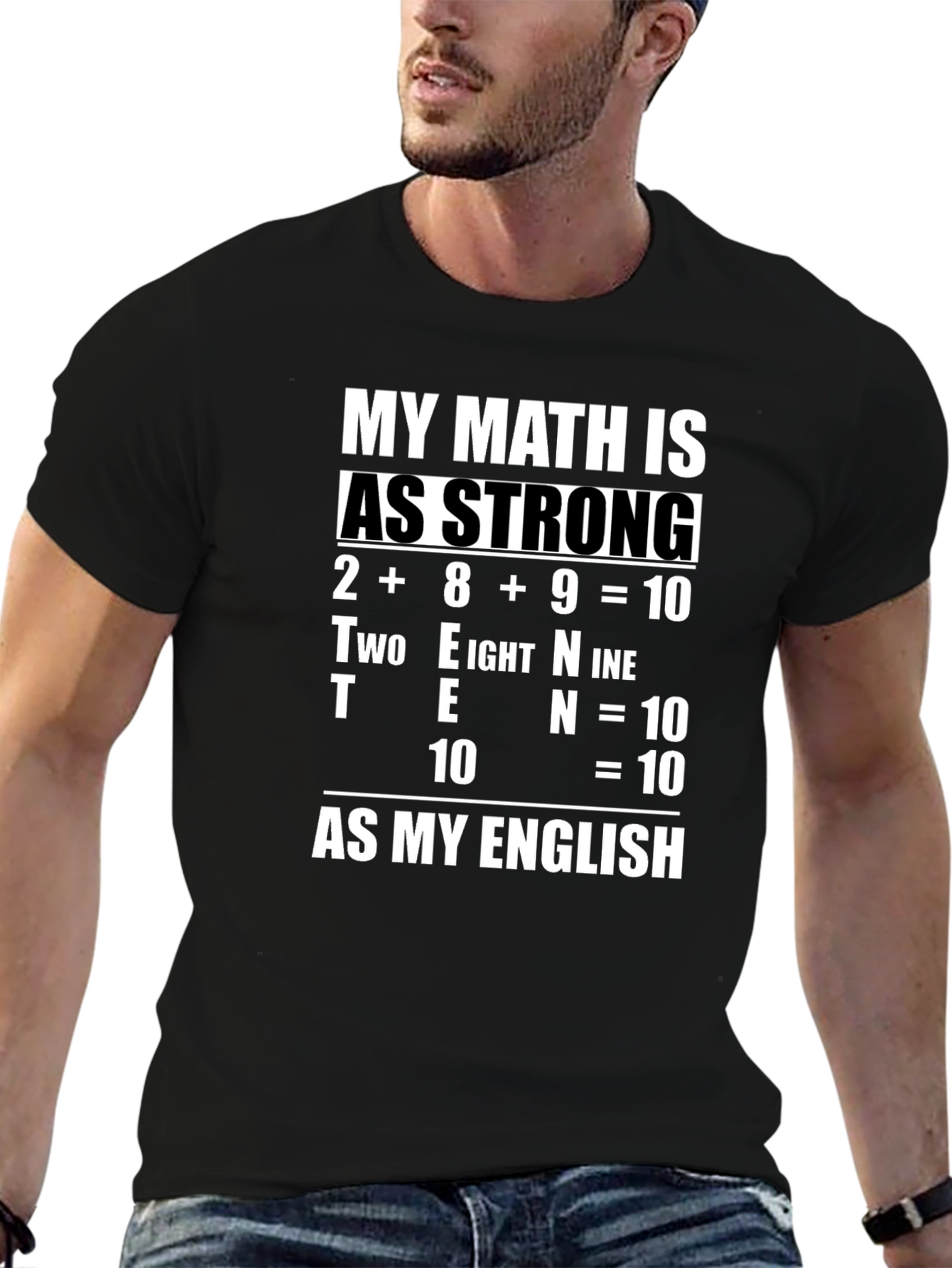 Funny Math & English Humor Graphic T-Shirt