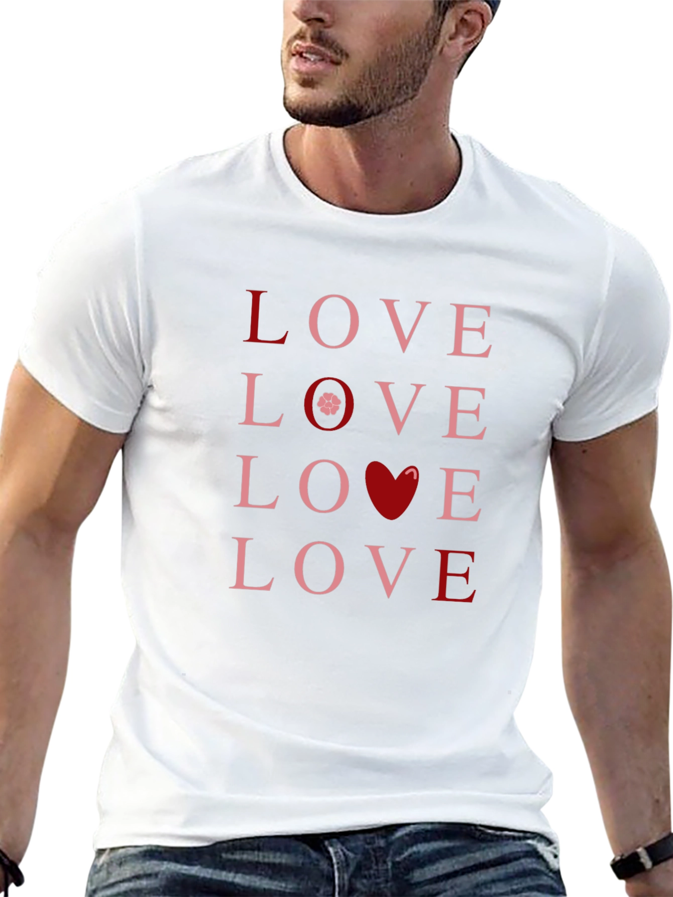 Love Graphic Tee - Black Cotton T-Shirt