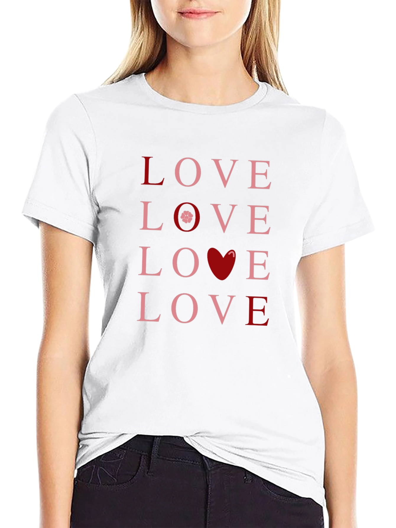 Love Graphic Tee - Black Cotton T-Shirt