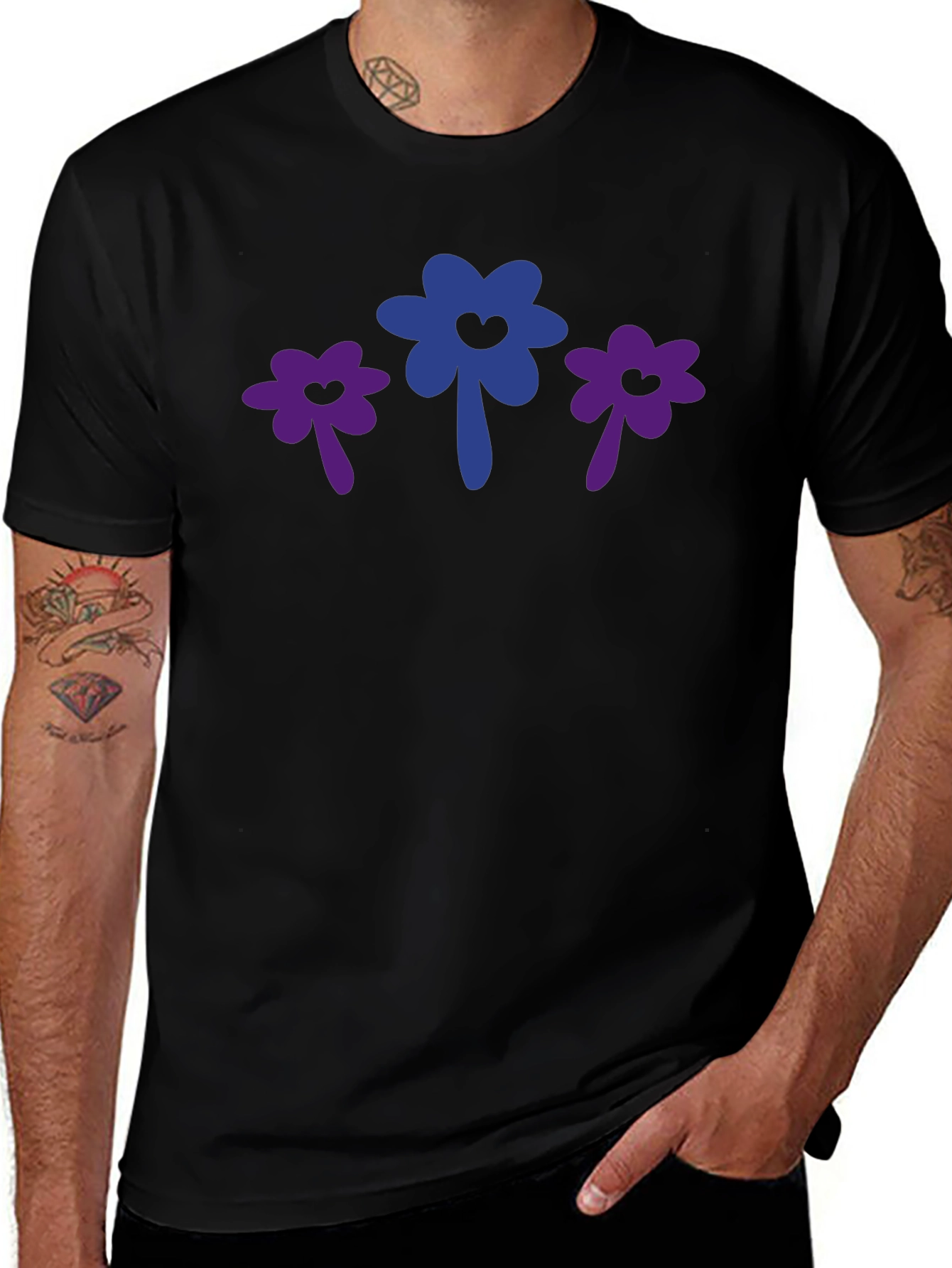 Floral Bi Pride T-Shirt
