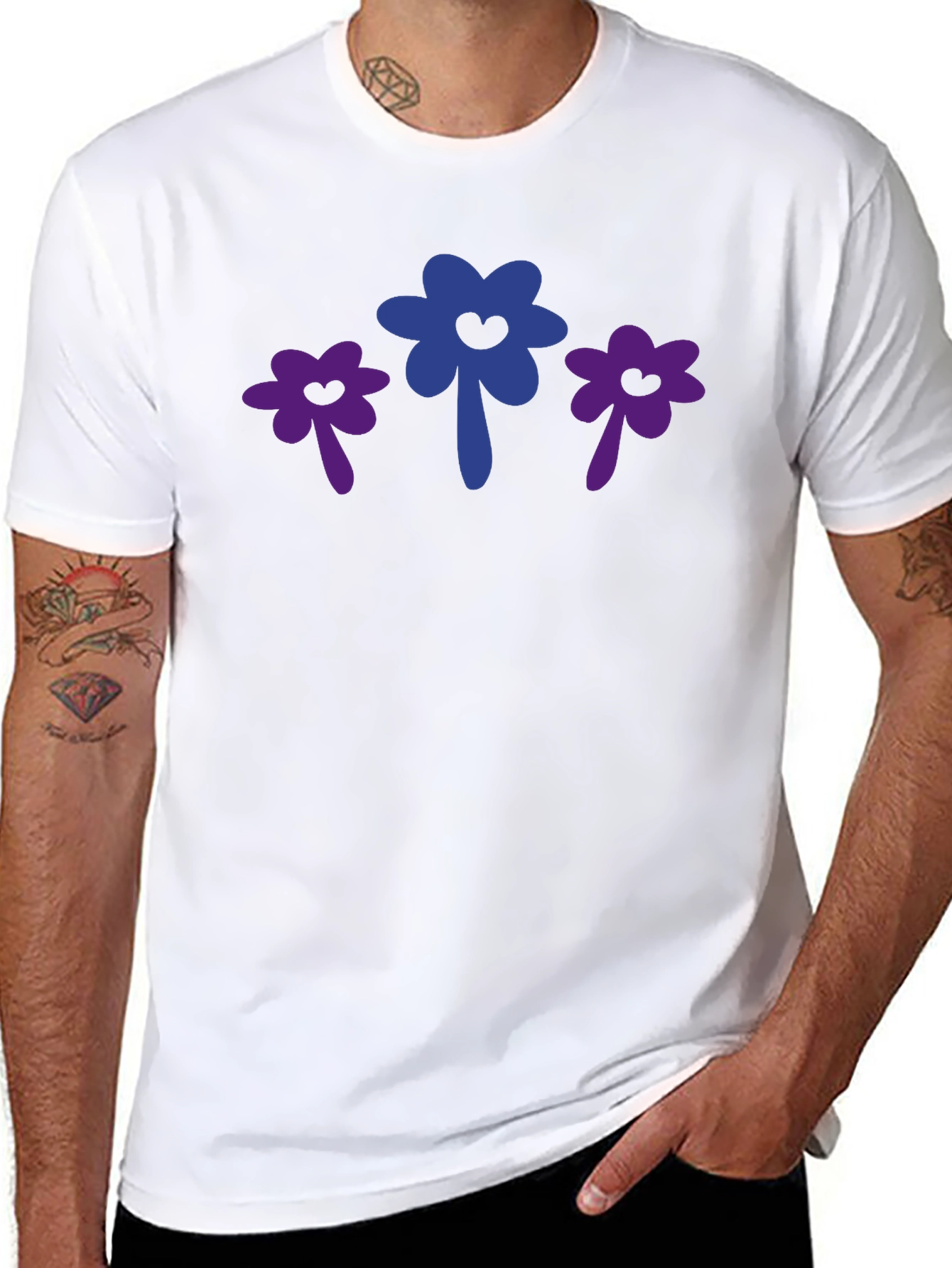 Floral Bi Pride T-Shirt