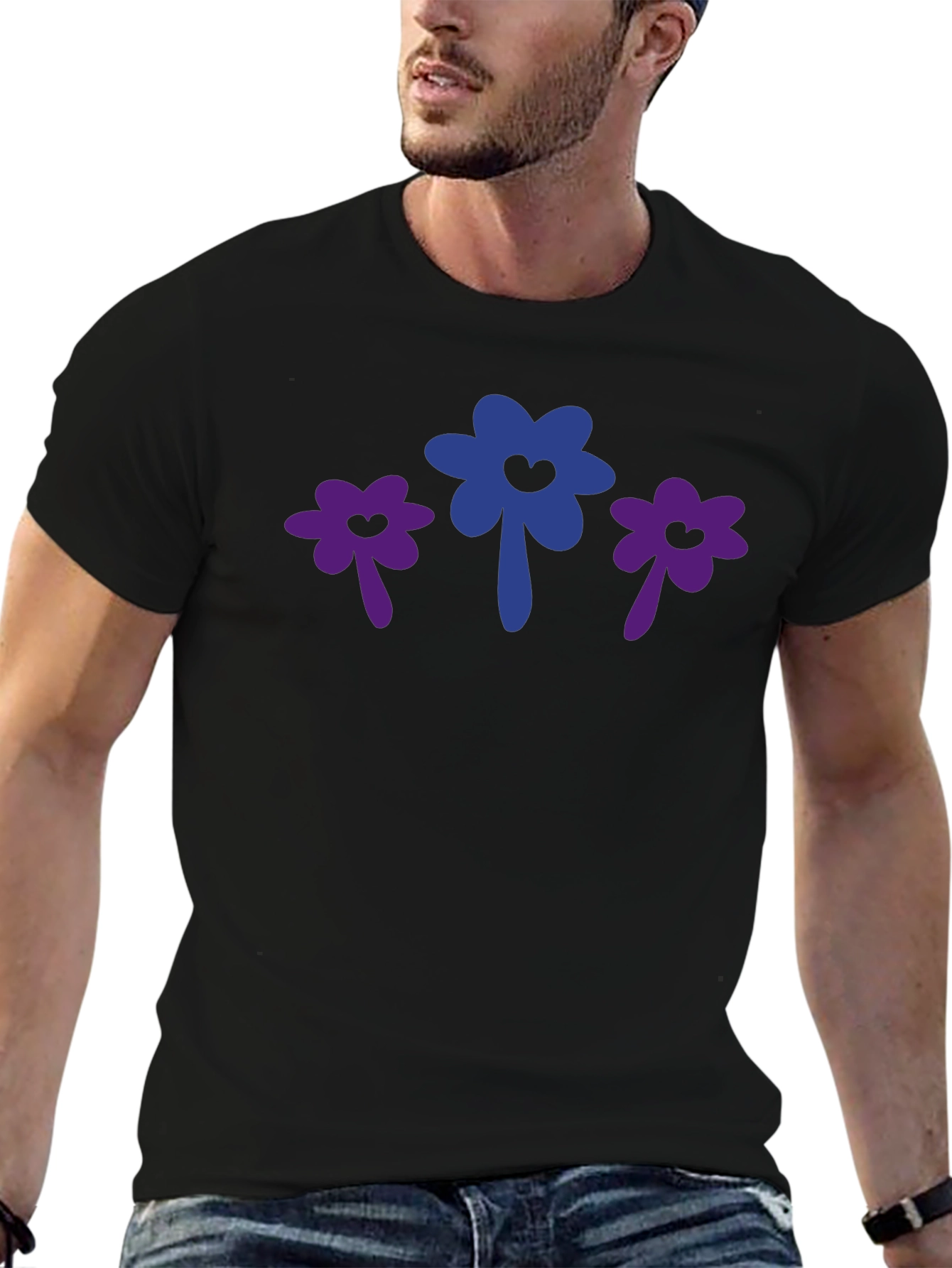 Floral Bi Pride T-Shirt