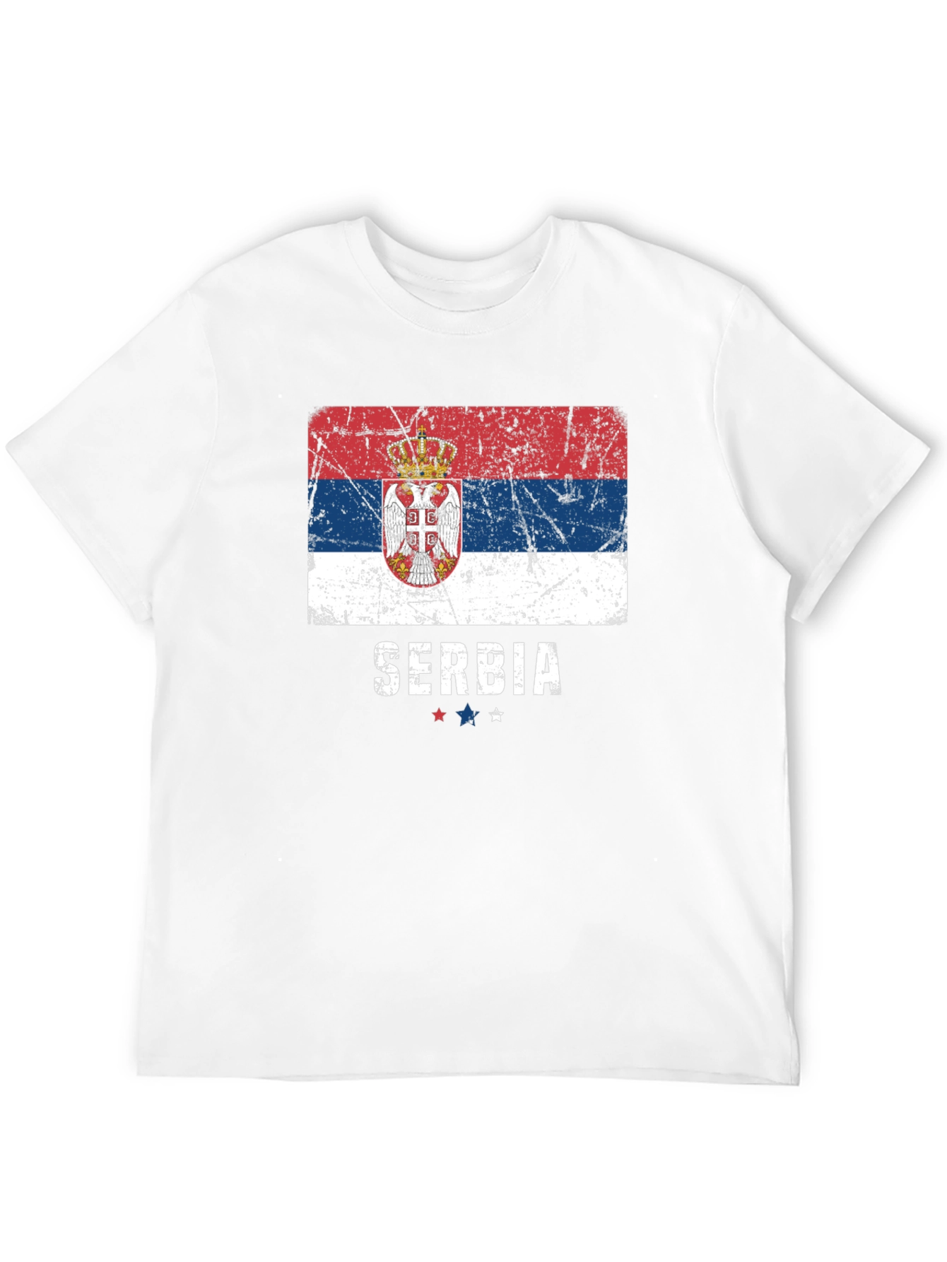 Serbia Flag Graphic T-Shirt Patriotic Pride