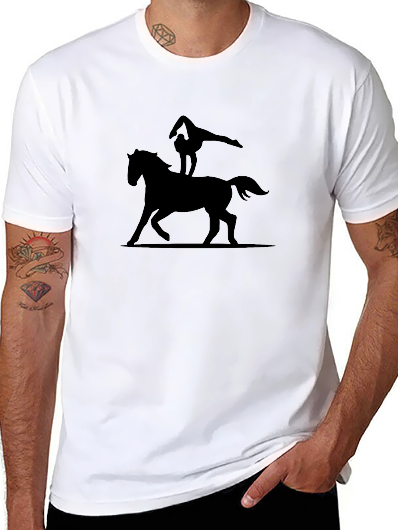 Horse Vaulting Graphic T-Shirt