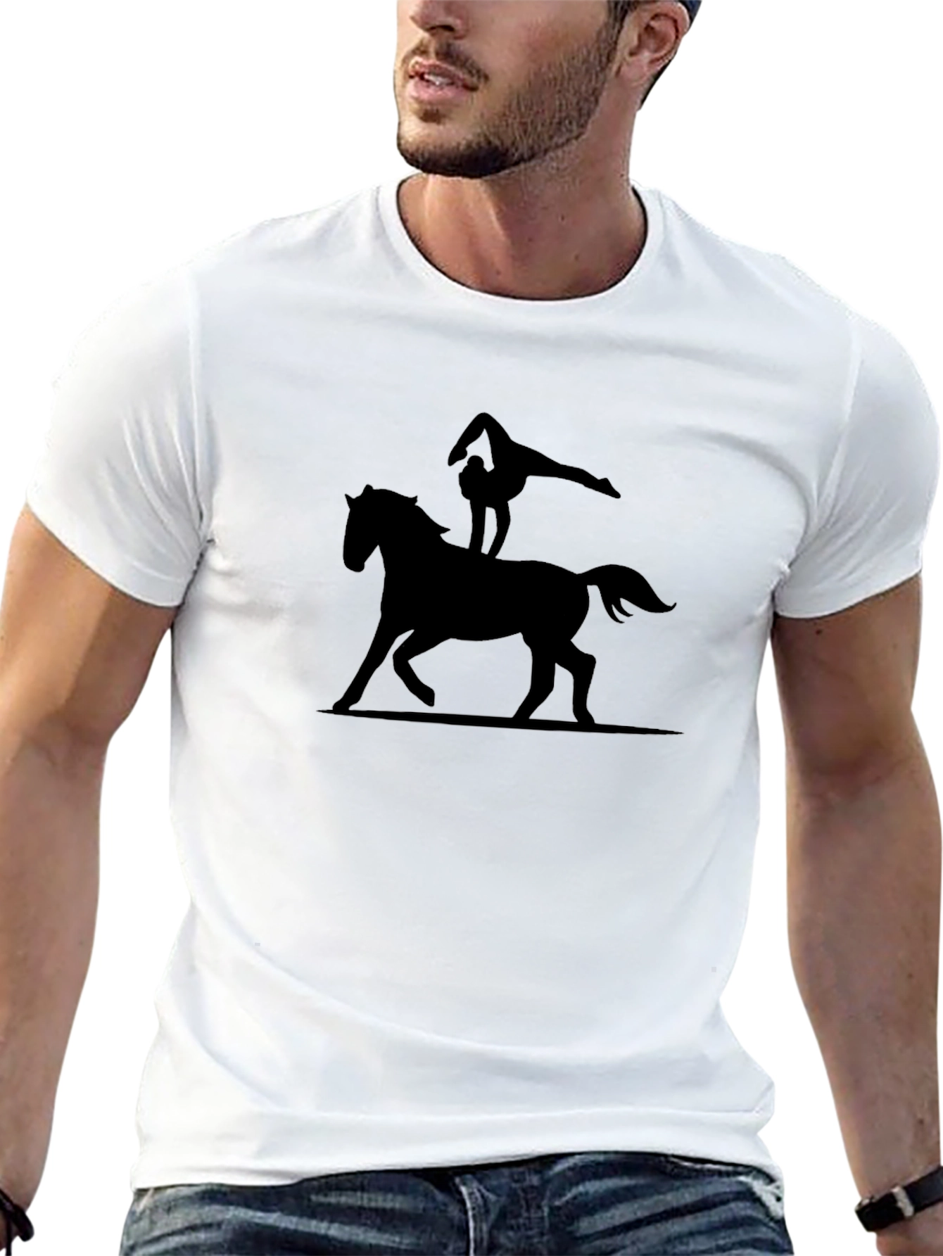 Horse Vaulting Graphic T-Shirt