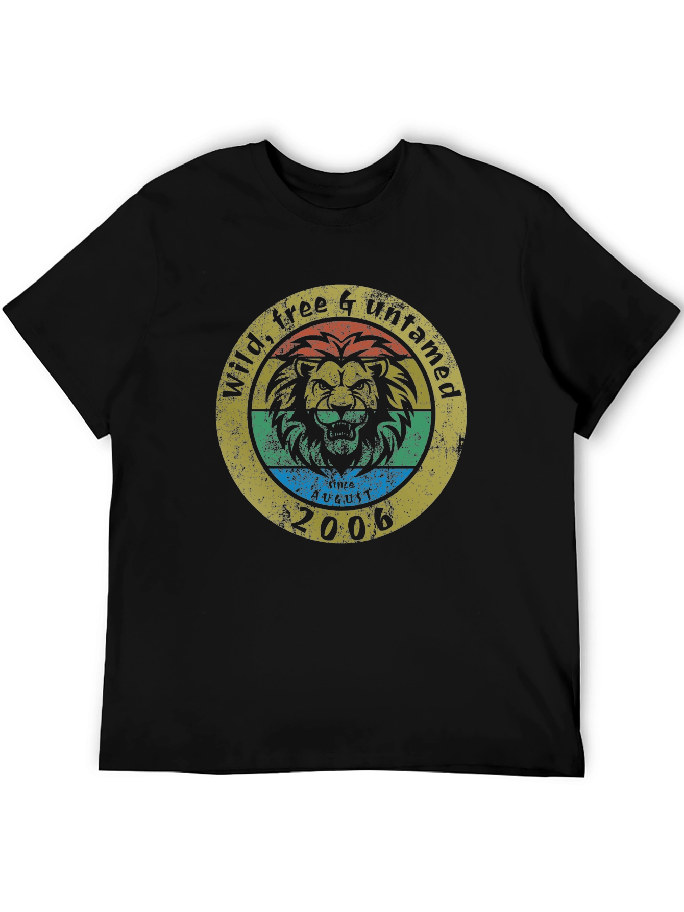 Wild Free Untamed Lion Graphic T-Shirt