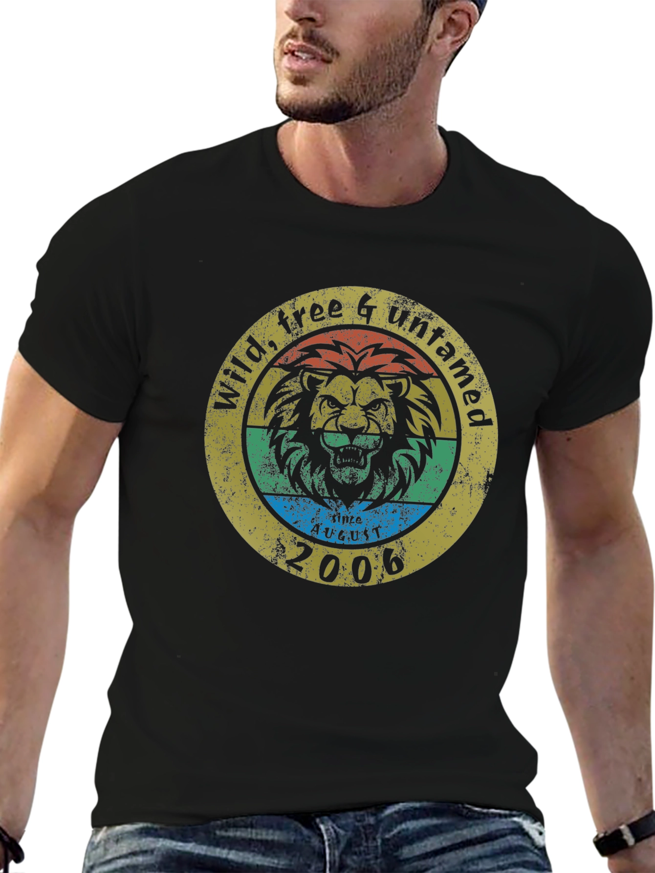 Wild Free Untamed Lion Graphic T-Shirt