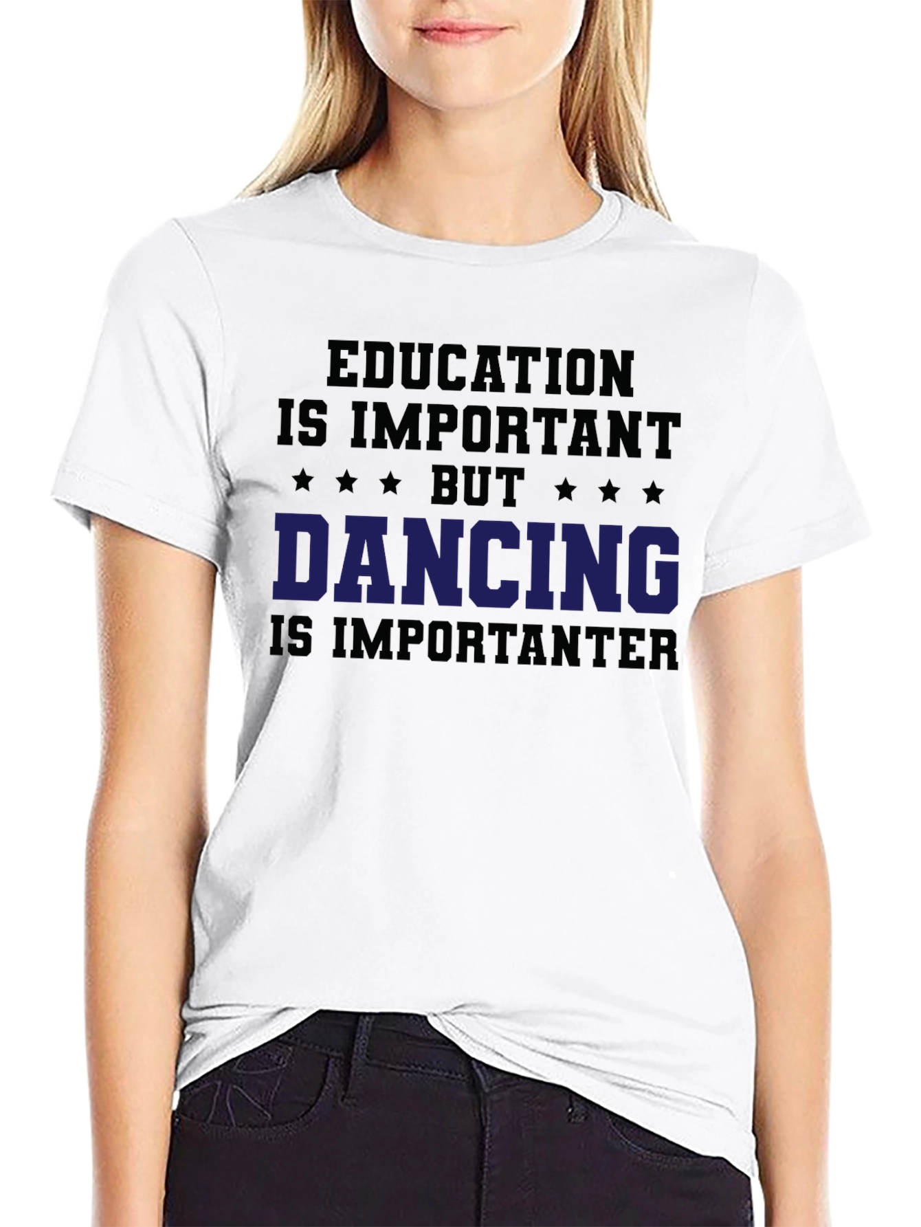 Funny Dancing T-Shirt - Education is Important Tee