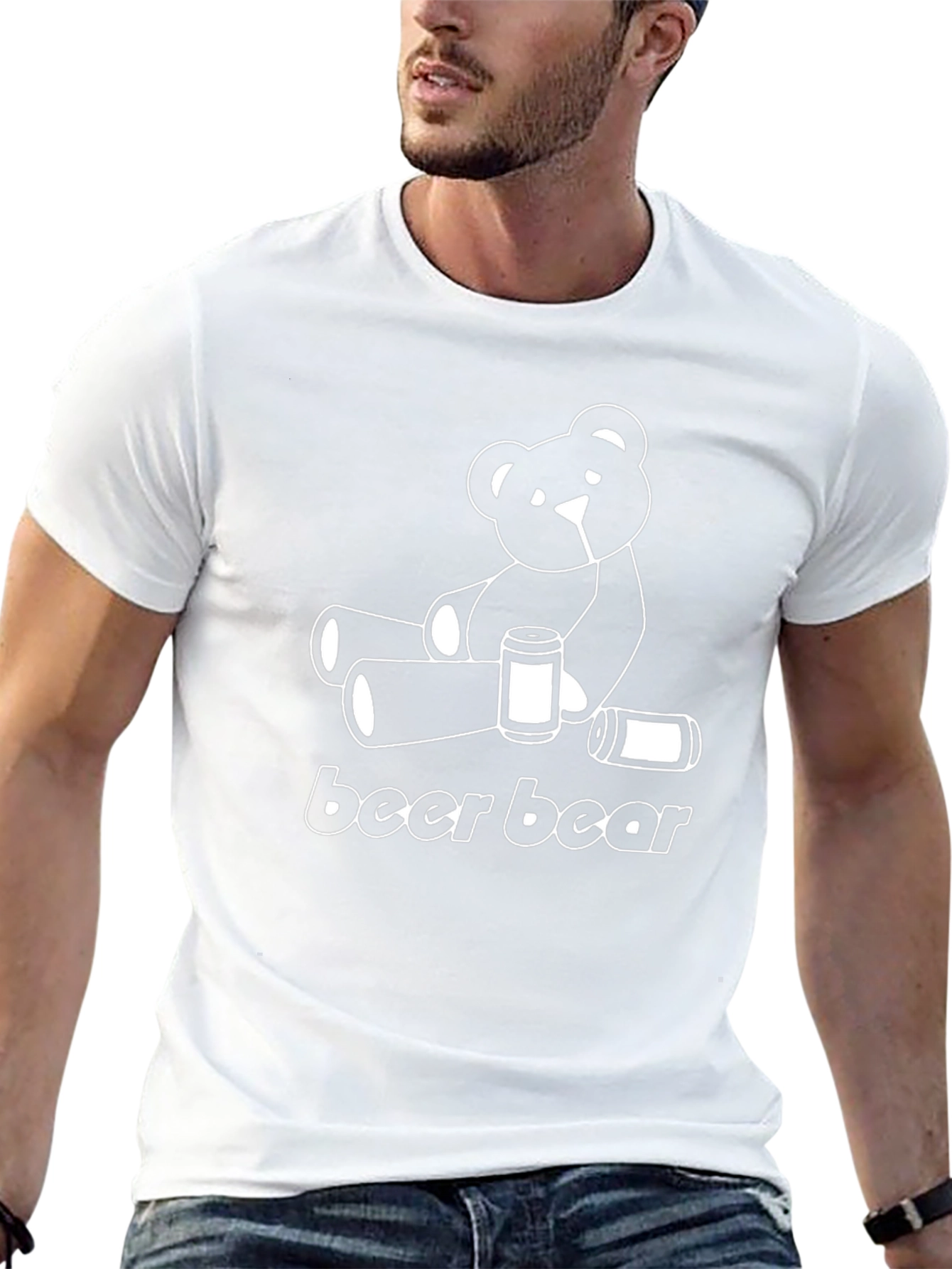 Beer Bear T-Shirt - Funny Graphic Tee