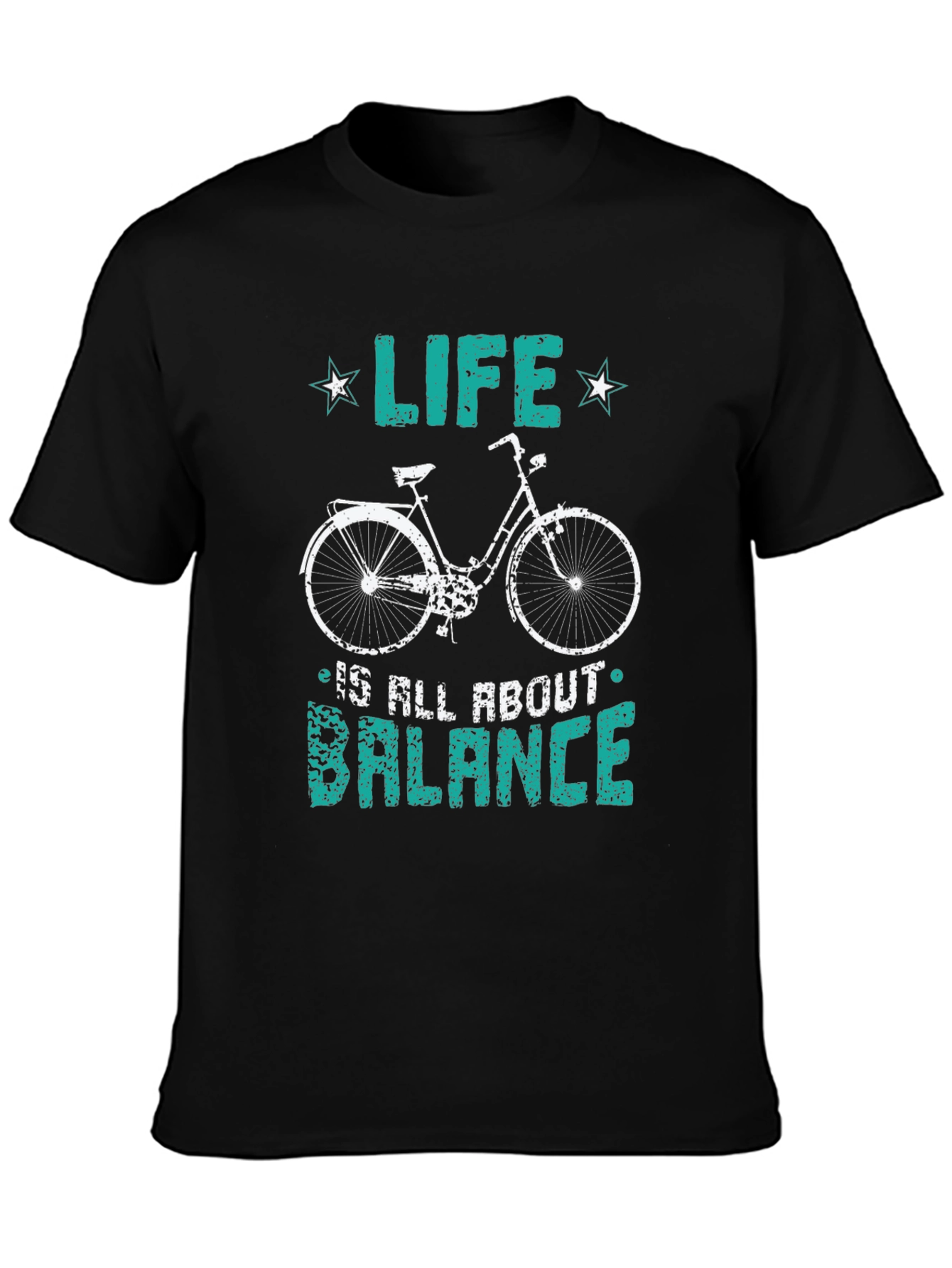 Life Balance Bicycle Graphic T-Shirt