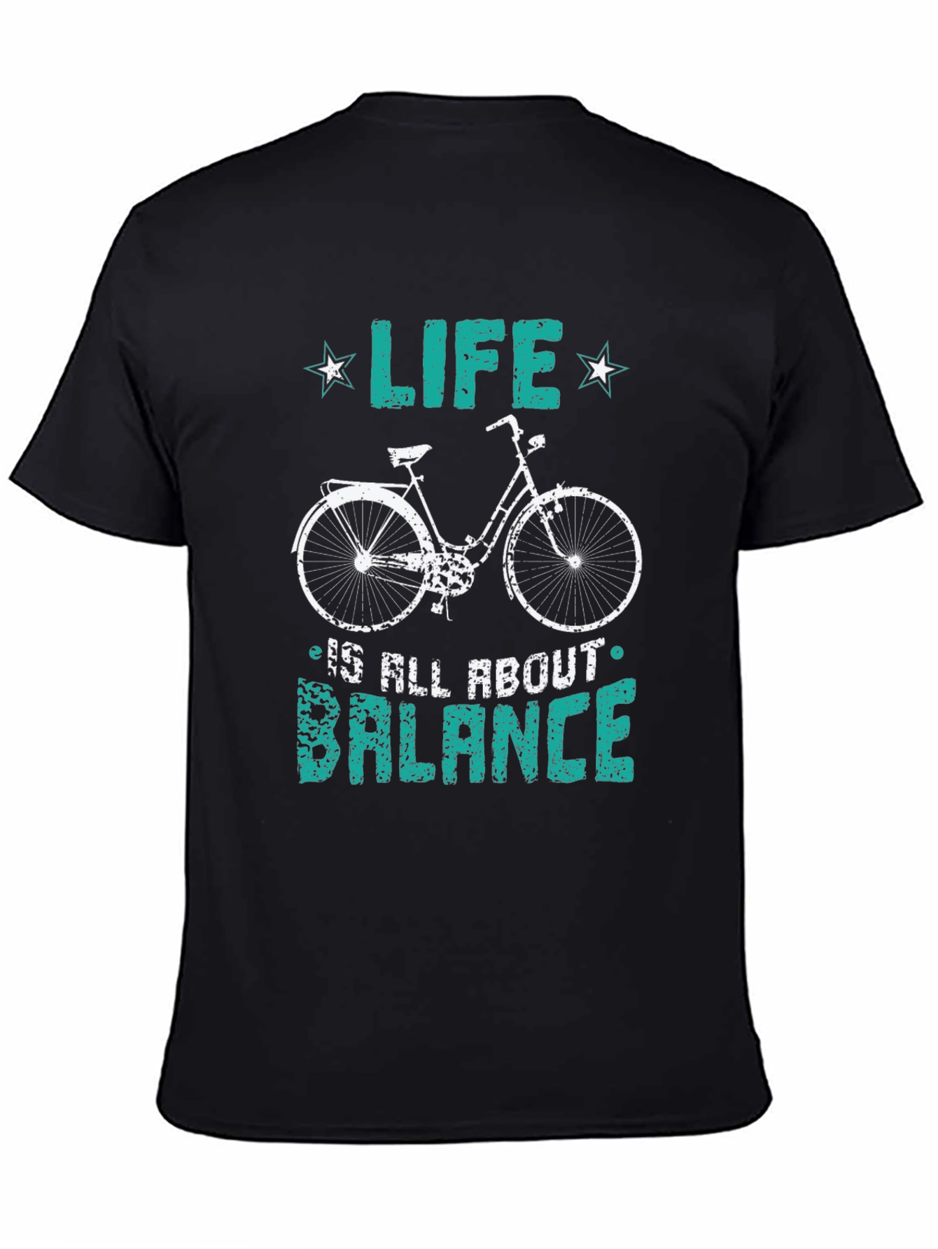 Life Balance Bicycle Graphic T-Shirt