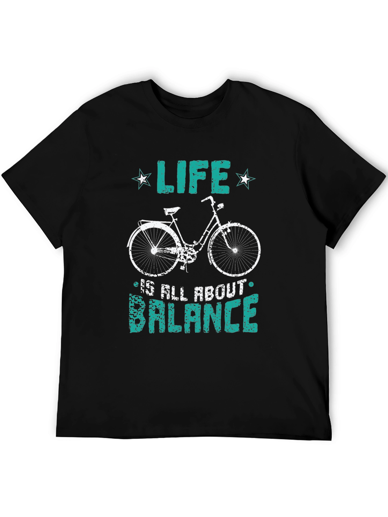 Life Balance Bicycle Graphic T-Shirt